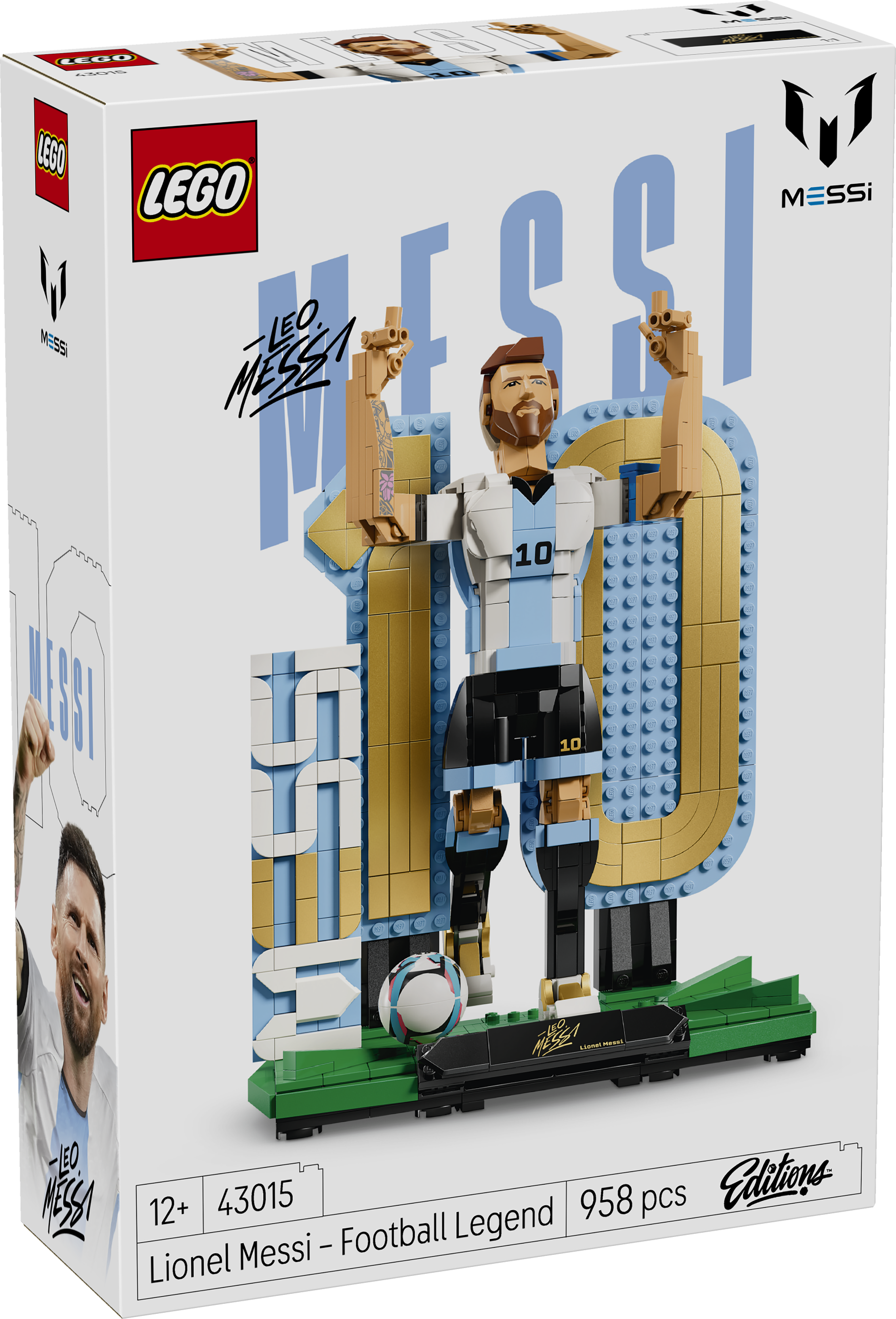 LEGO 43015 Editions Football Lionel Messi – Soccer Legend