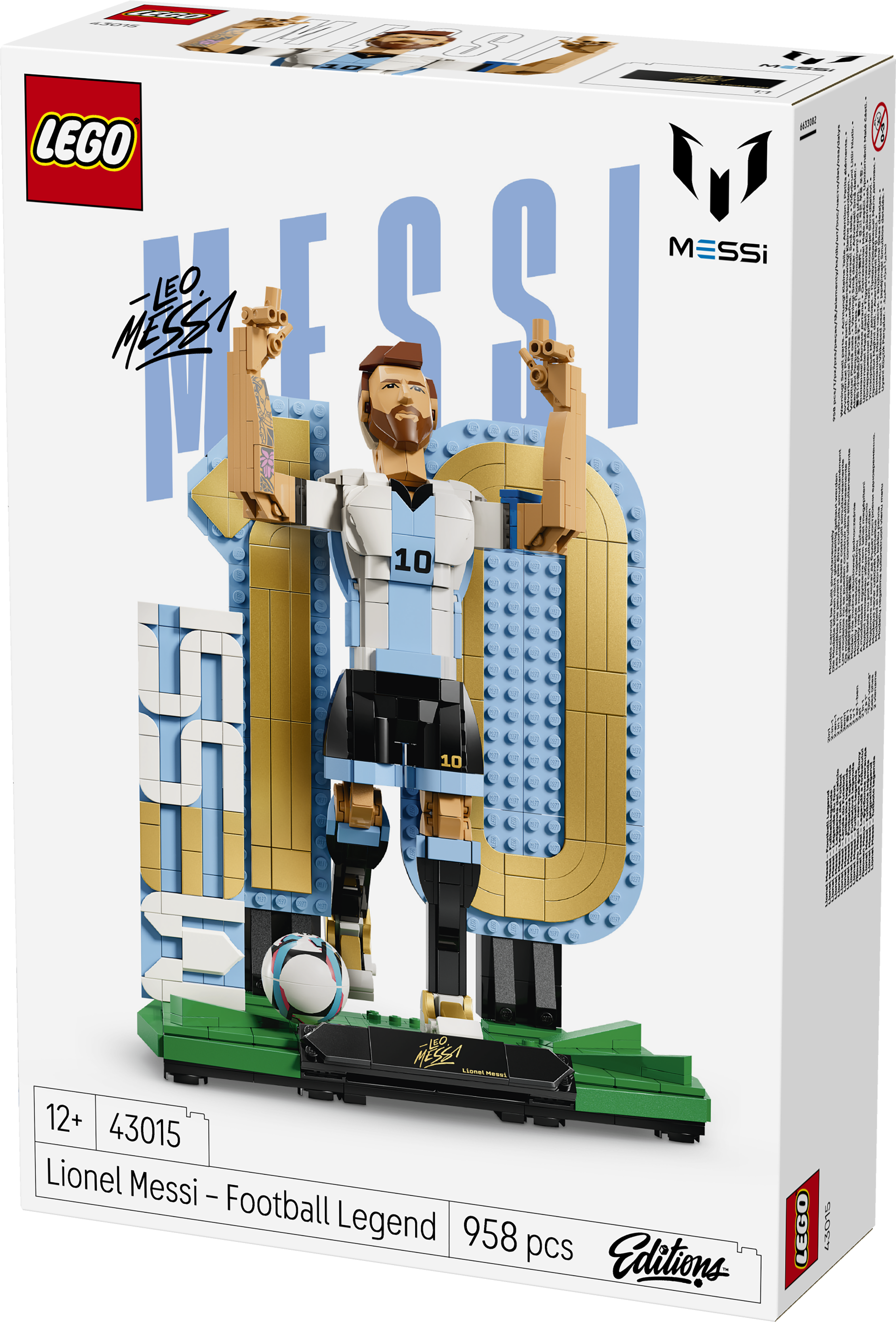 LEGO 43015 Editions Football Lionel Messi – Soccer Legend