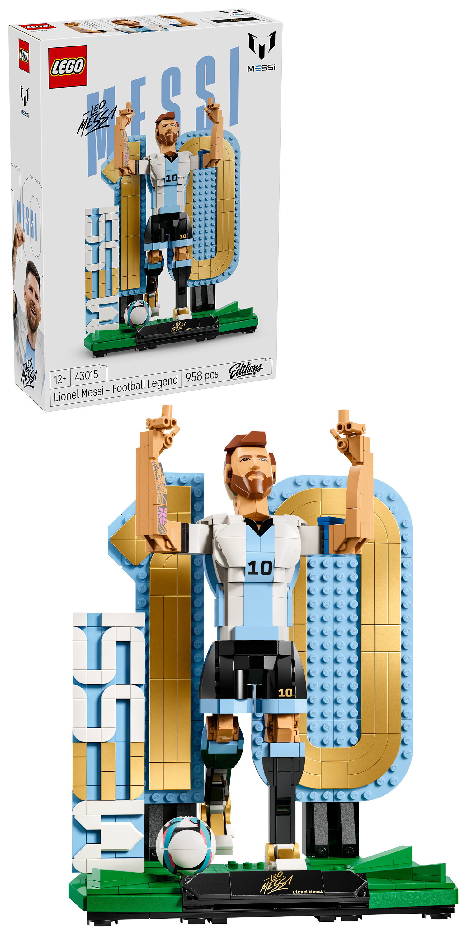 LEGO 43015 Editions Football Lionel Messi – Soccer Legend