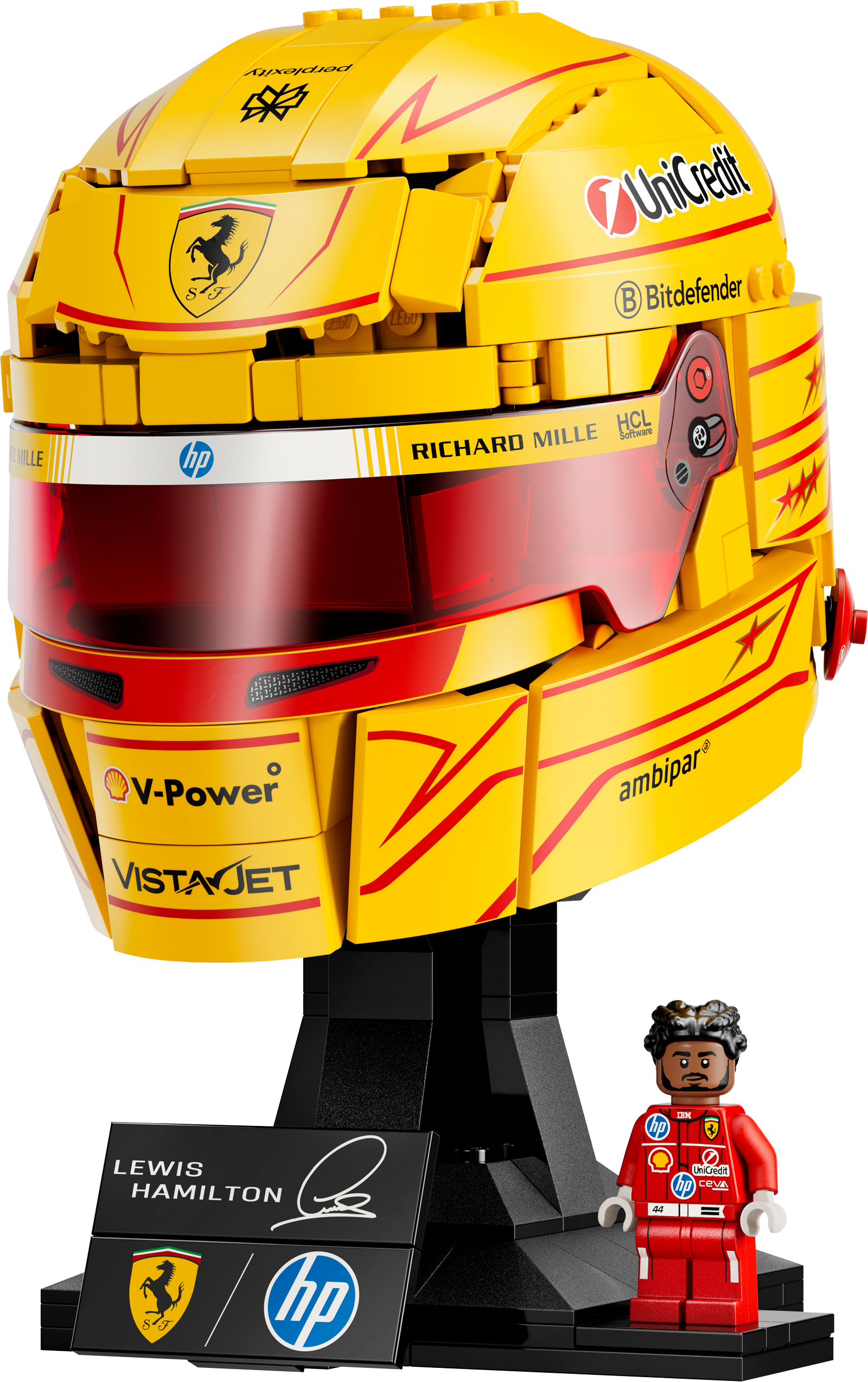 LEGO 43022 Editions Formula 1 Scuderia Ferrari HP Lewis Hamilton Helmet