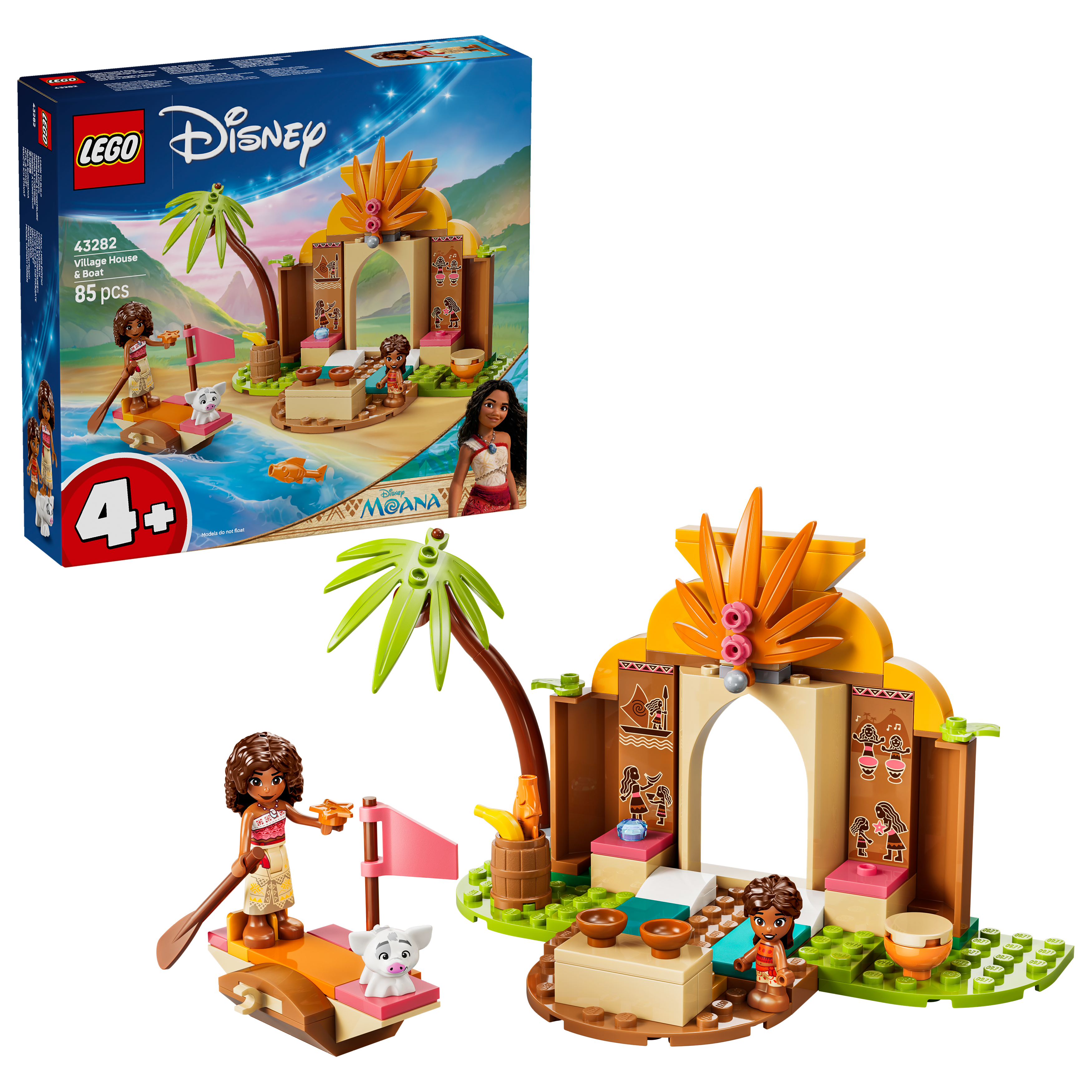 LEGO 43282Disney Moana Village House & Boat Building Toy
