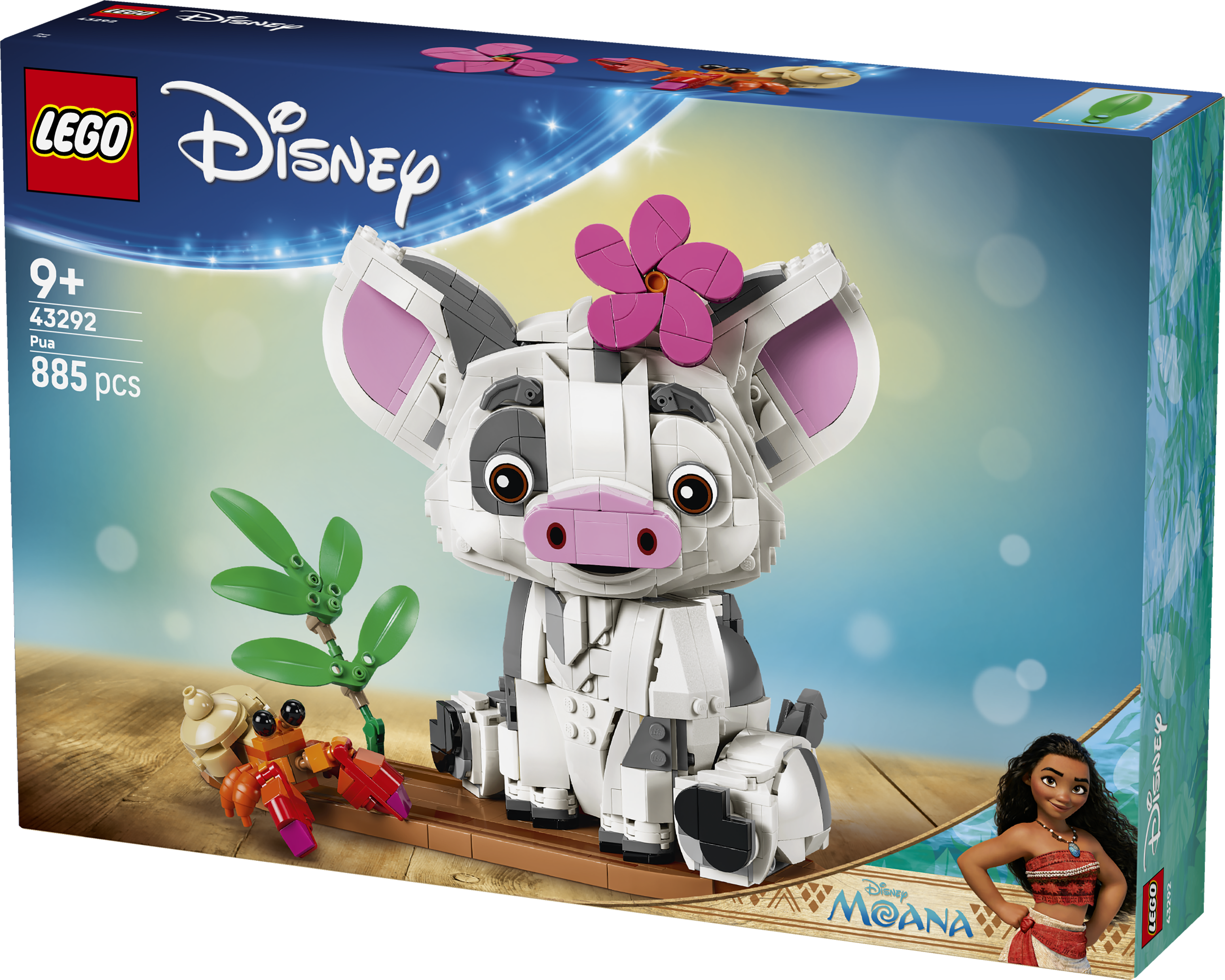 LEGO 43292 Disney Moana Pua Building Toy Pig Decoration