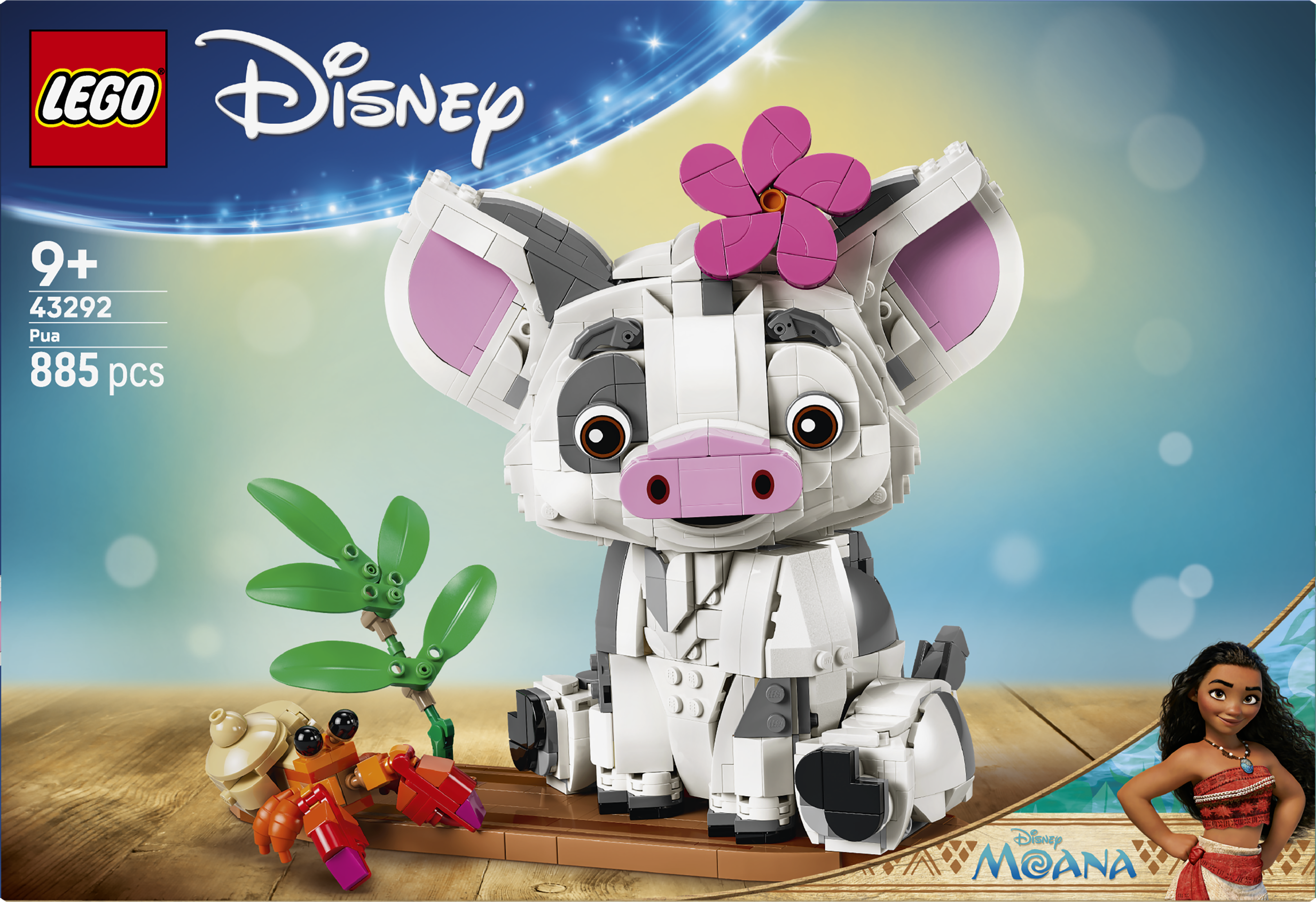 LEGO 43292 Disney Moana Pua Building Toy Pig Decoration
