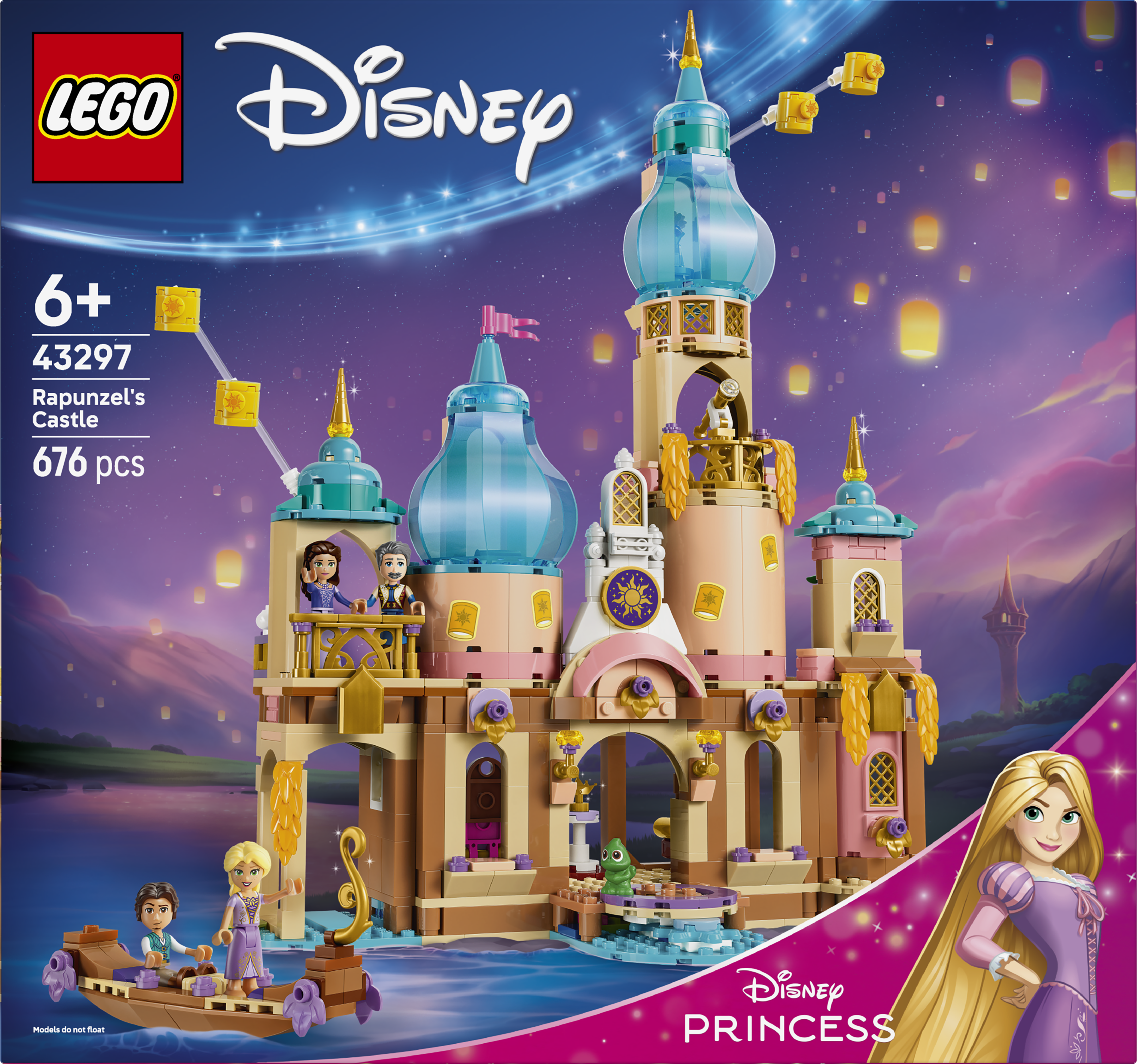 LEGO 43297 Disney Princess Rapunzel’s Castle Building Set