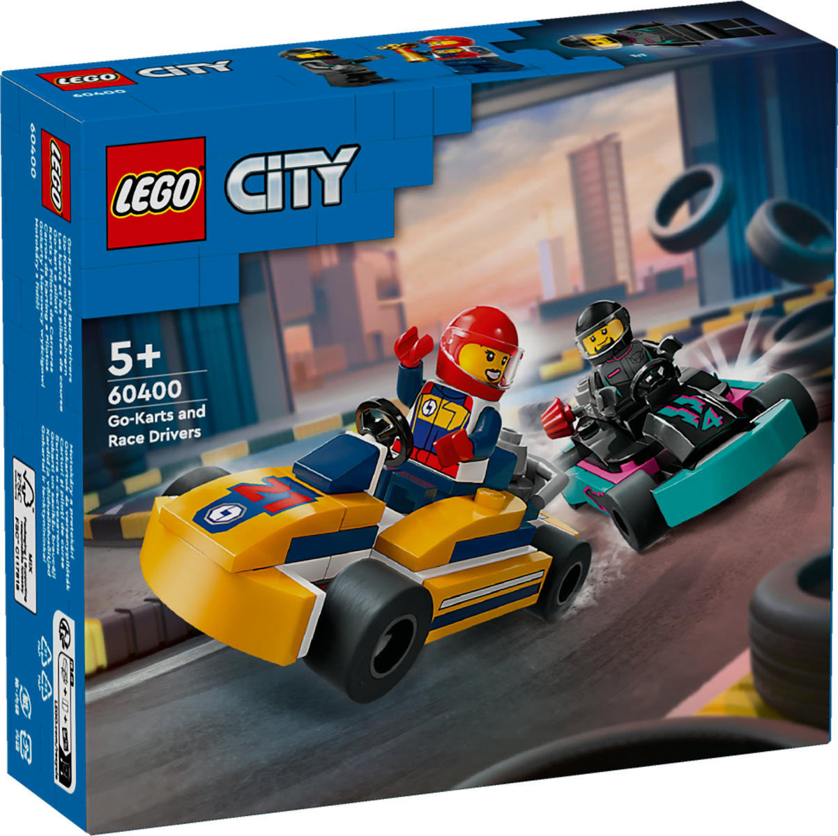 LEGO 60400 City Go-Karts and Race Drivers Vehicle Toys Set