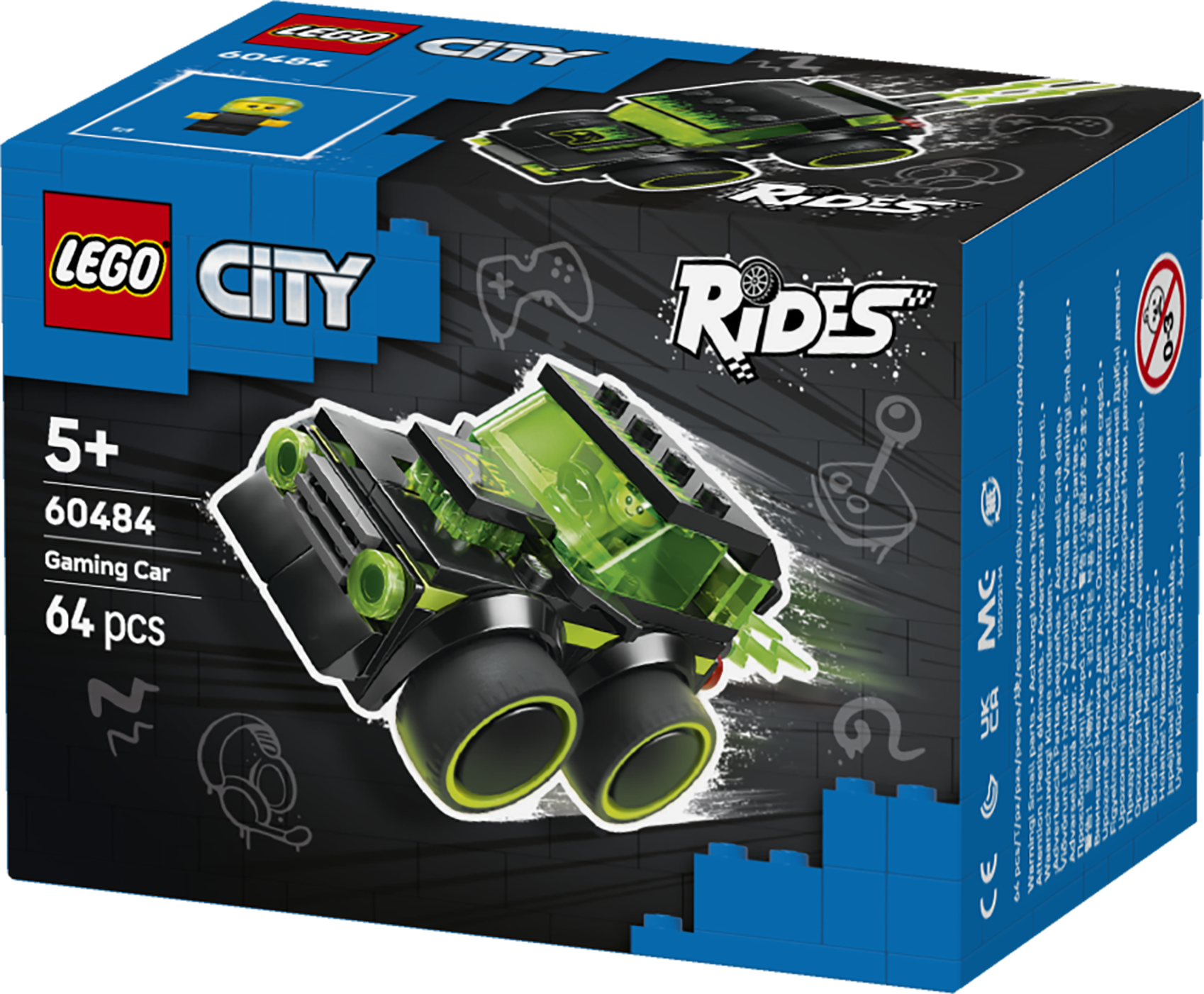 LEGO 60484 City Rides Gaming Race Car