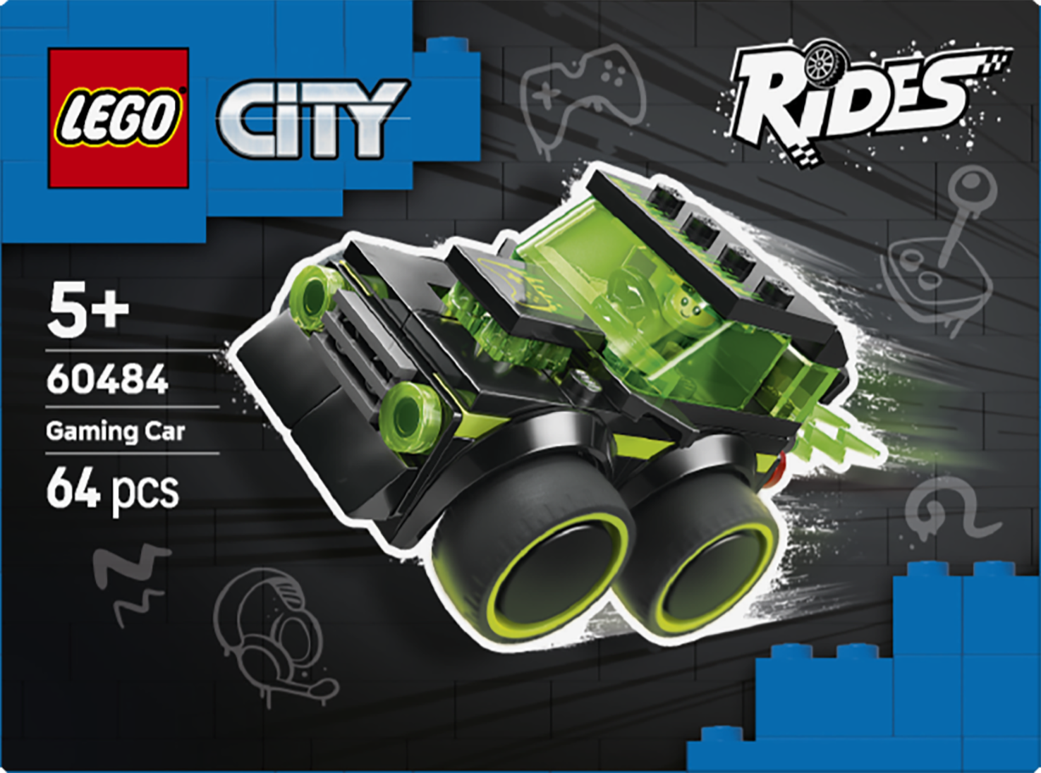 LEGO 60484 City Rides Gaming Race Car