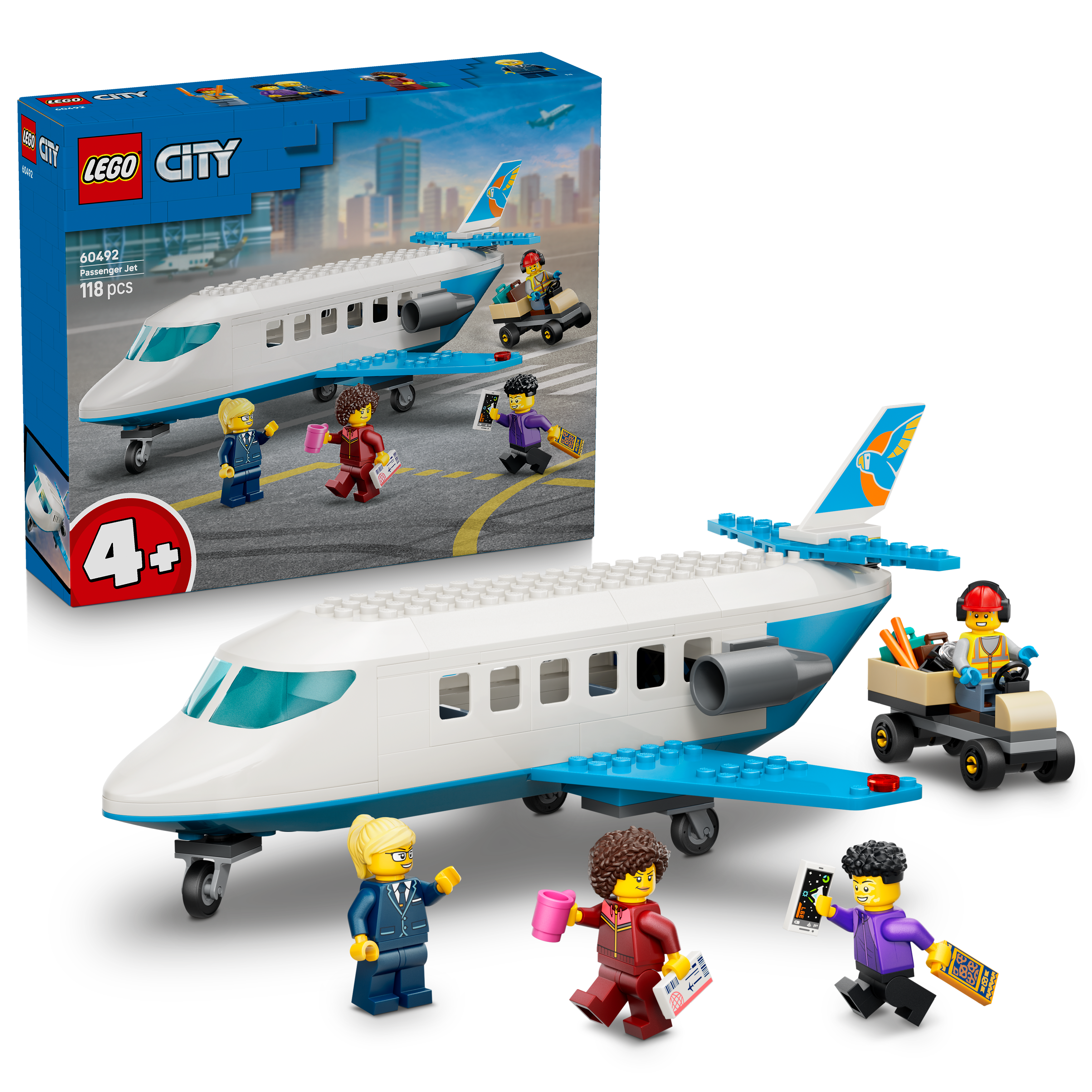 LEGO 60492 City Passenger Jet - Airplane Toy Building Set