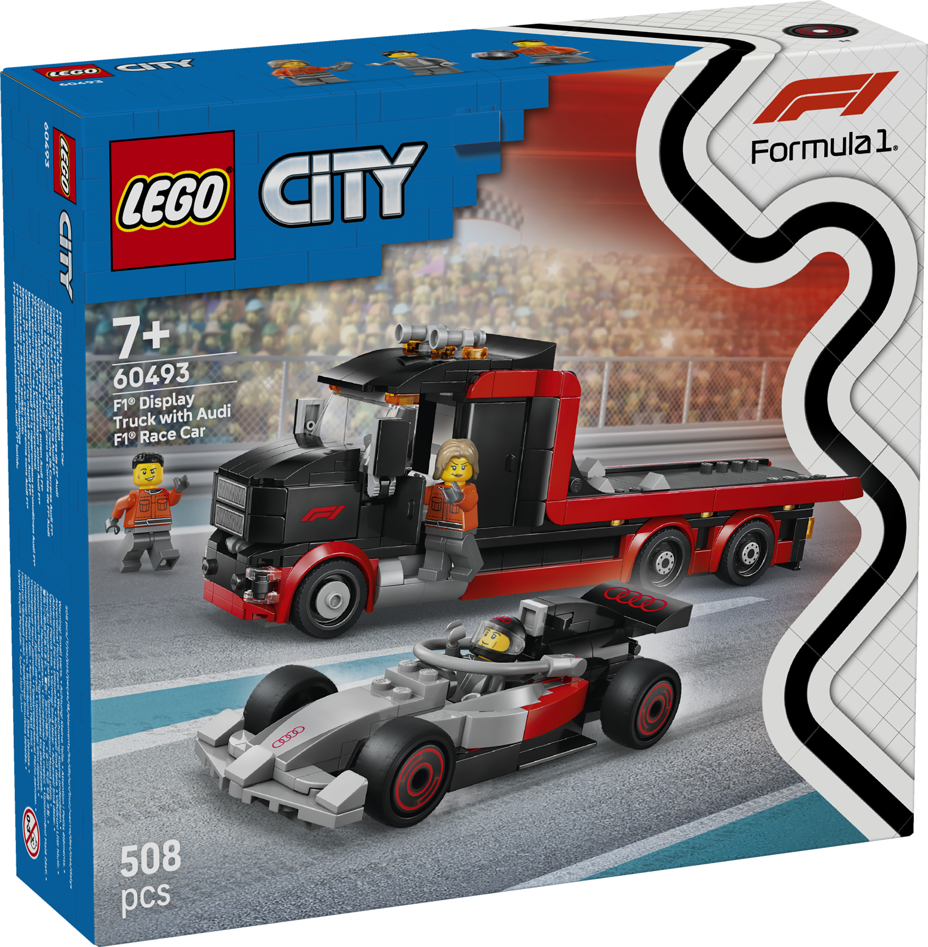 LEGO 60493 F1 Display Truck with Audi F1 Race Car
