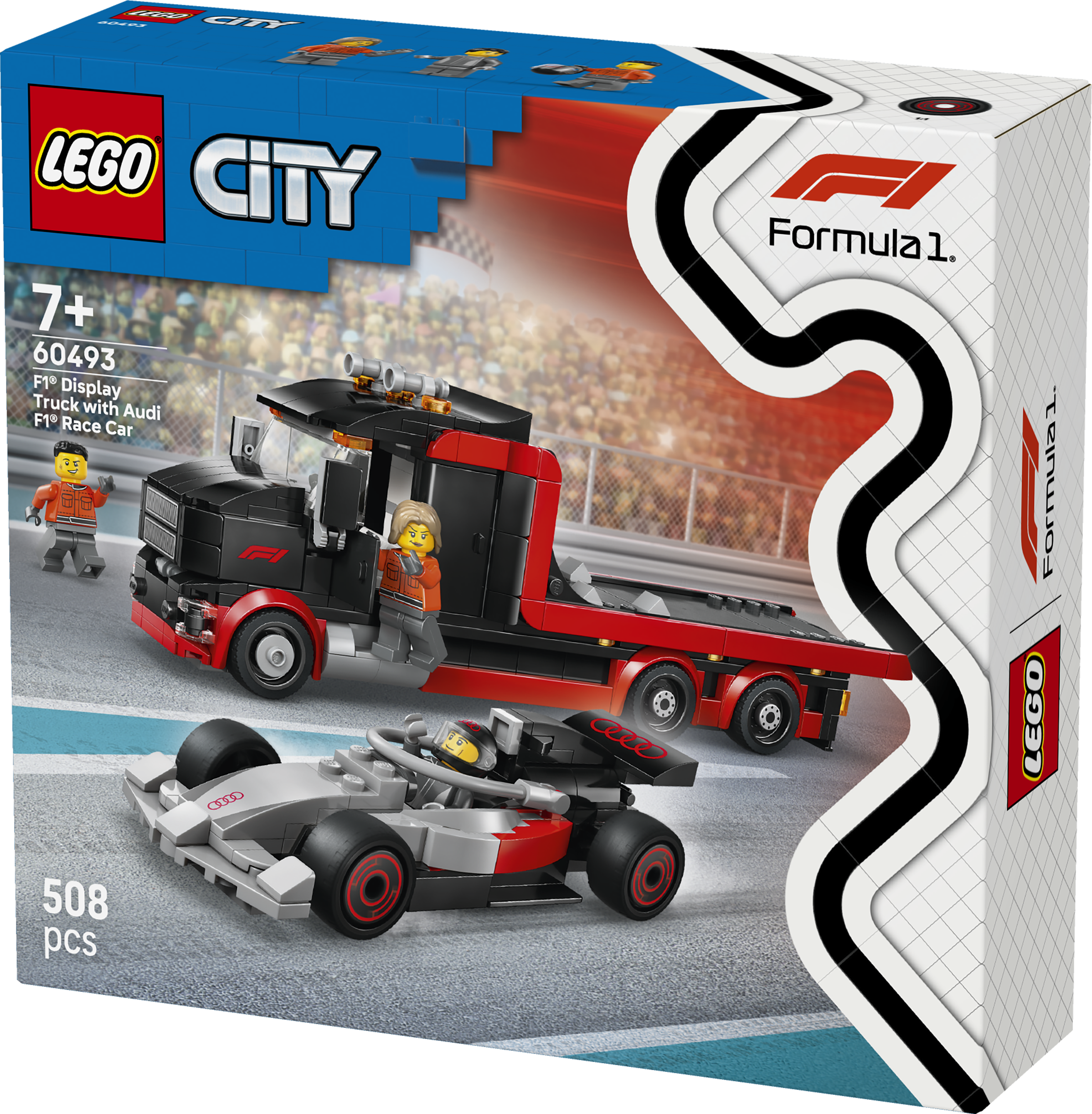 LEGO 60493 F1 Display Truck with Audi F1 Race Car