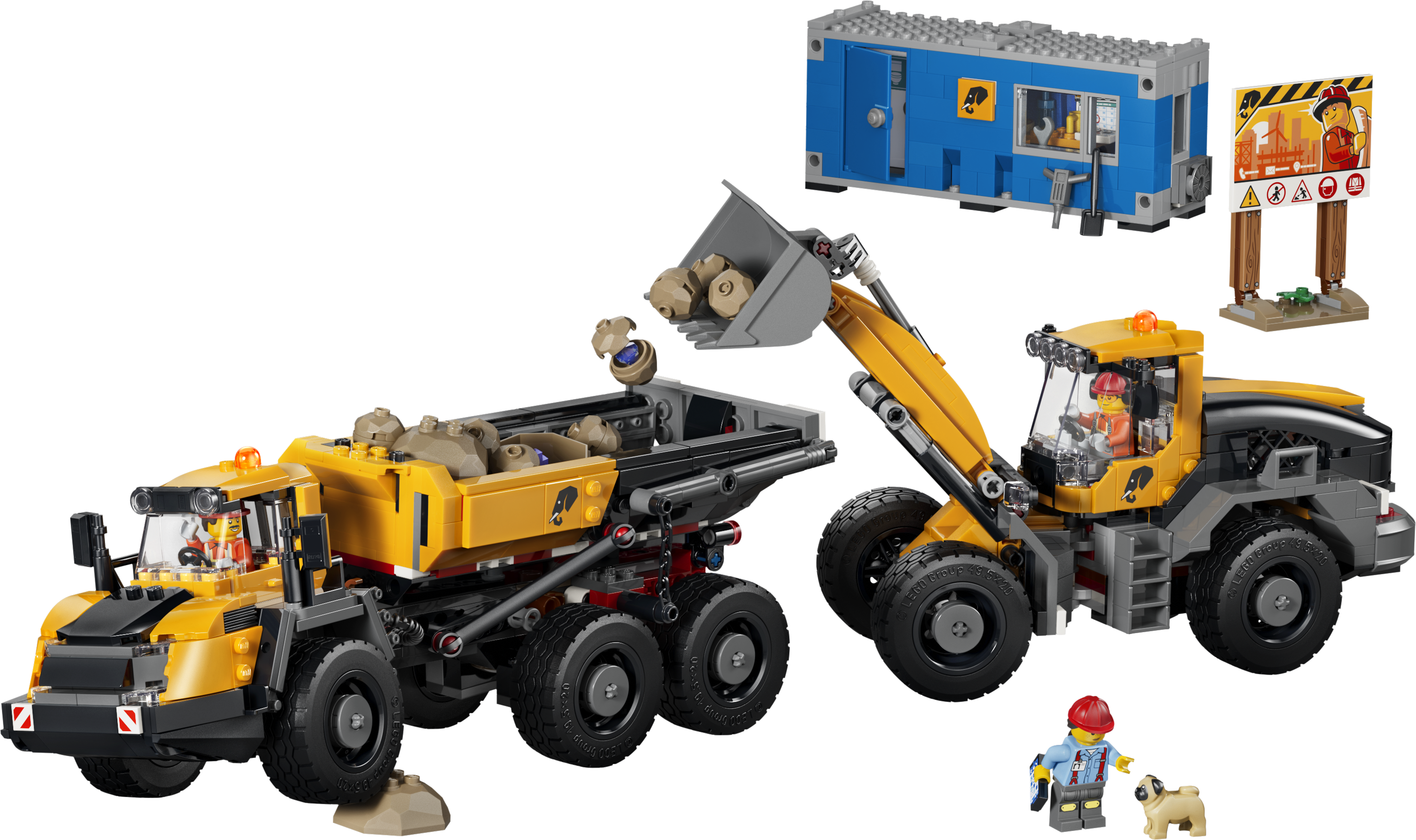 LEGO 60494 City Dump Truck & Front End Loader - Construction Toy