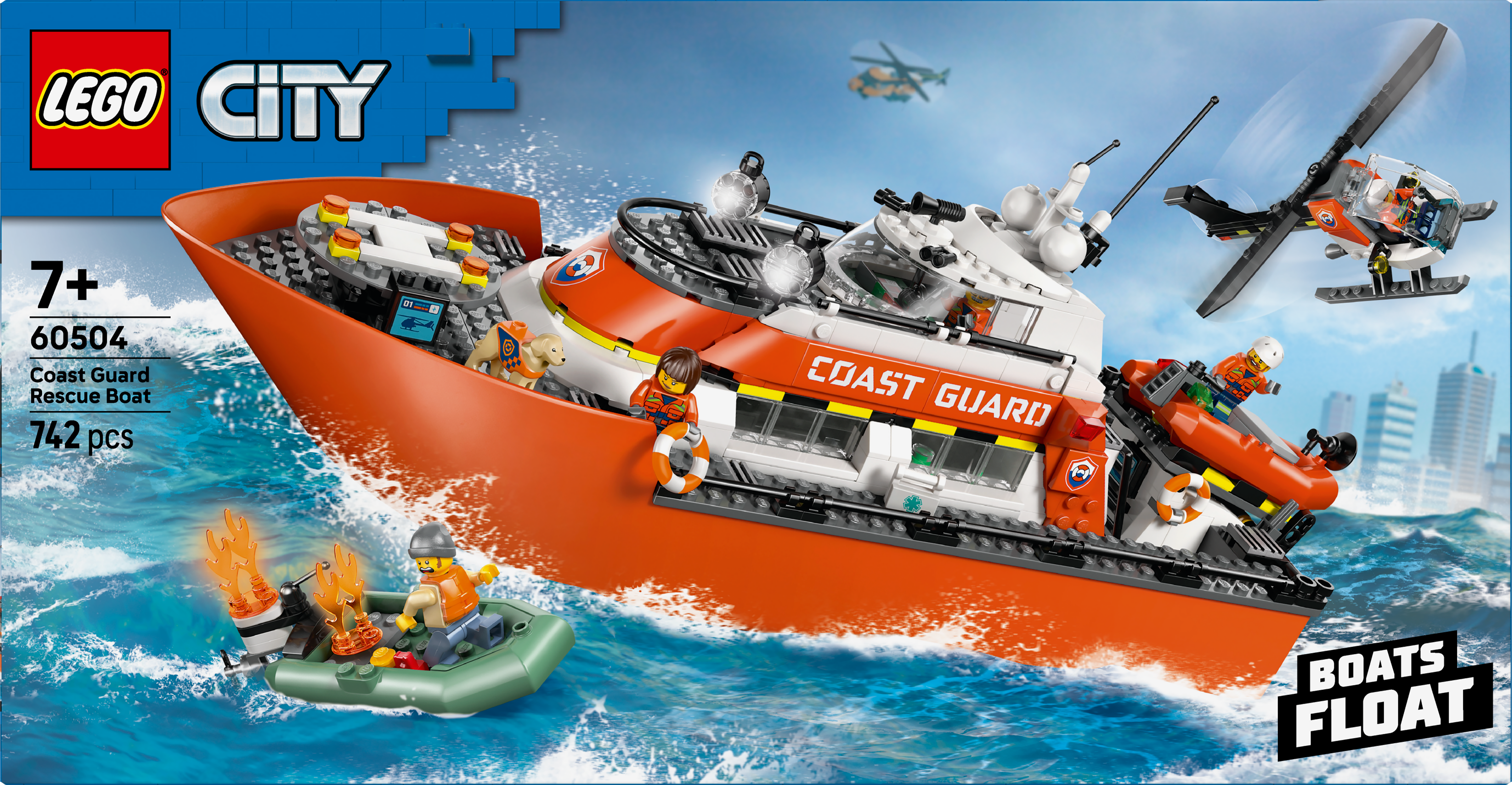 LEGO 60504 City Coast Guard Rescue Boat & Helicopter