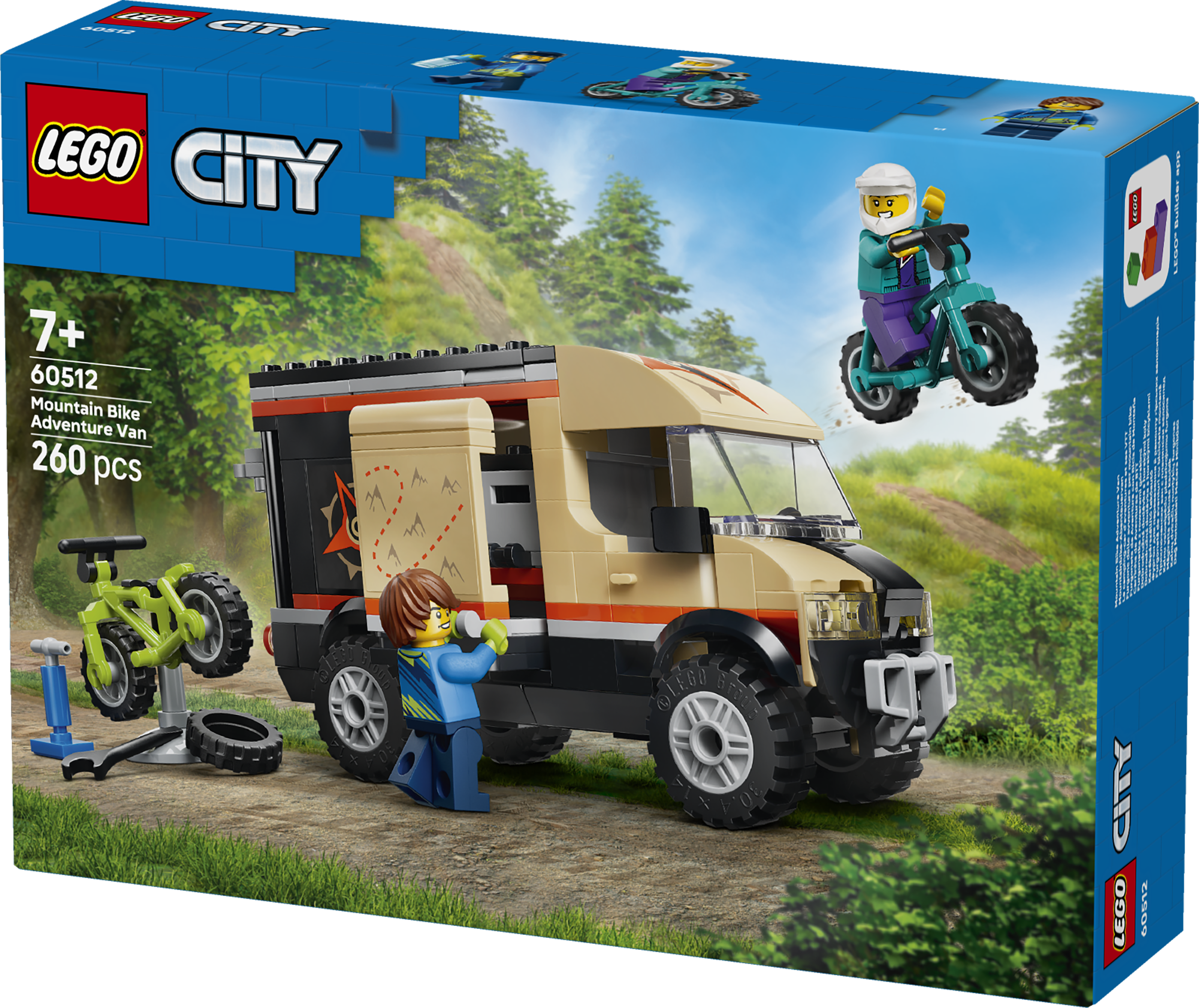 LEGO 60512 City Mountain Bike Adventure Van - Toy Vehicle