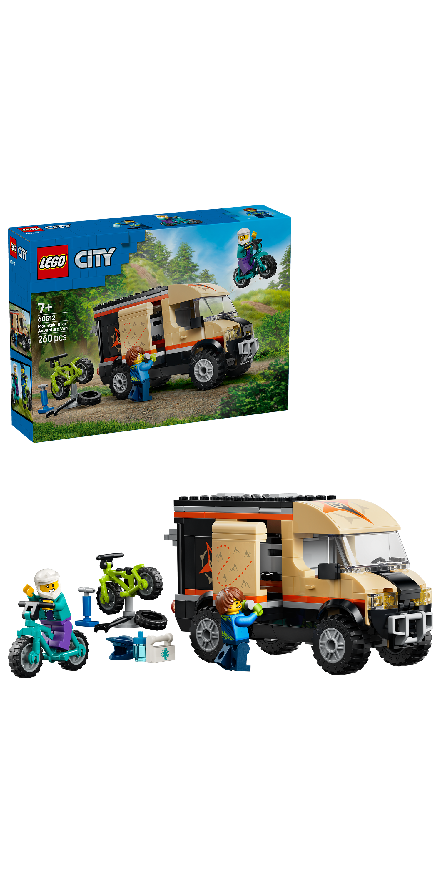 LEGO 60512 City Mountain Bike Adventure Van - Toy Vehicle
