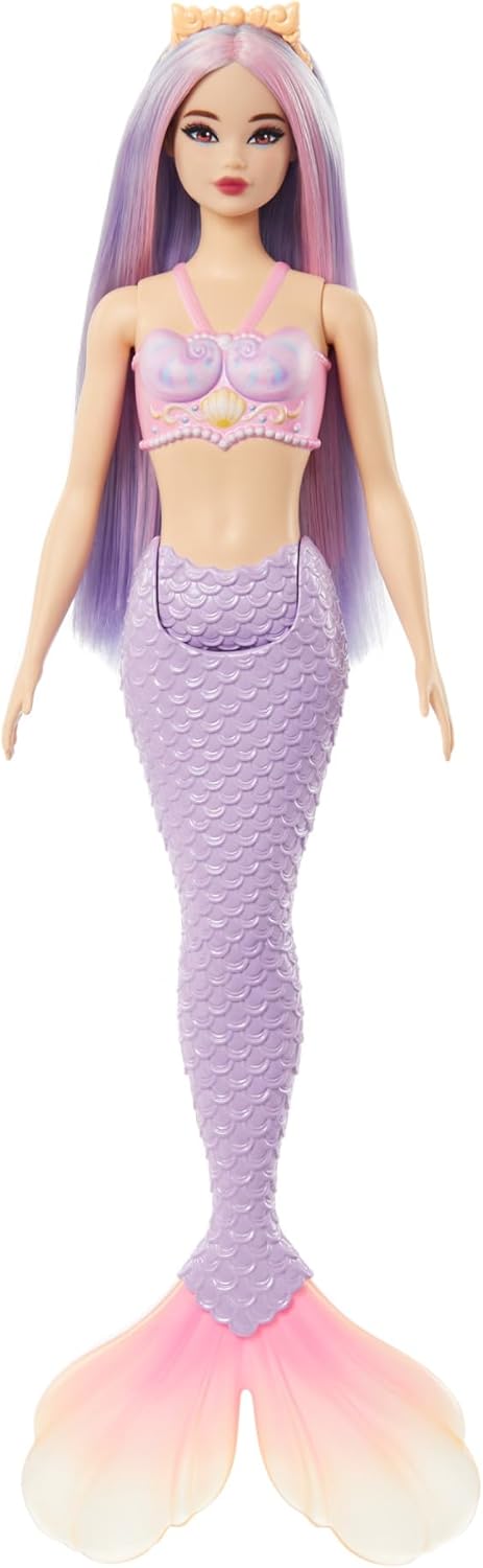 Barbie Mermaid Doll with Pink and Lilac Fantasy Hair HRR06 - view 2