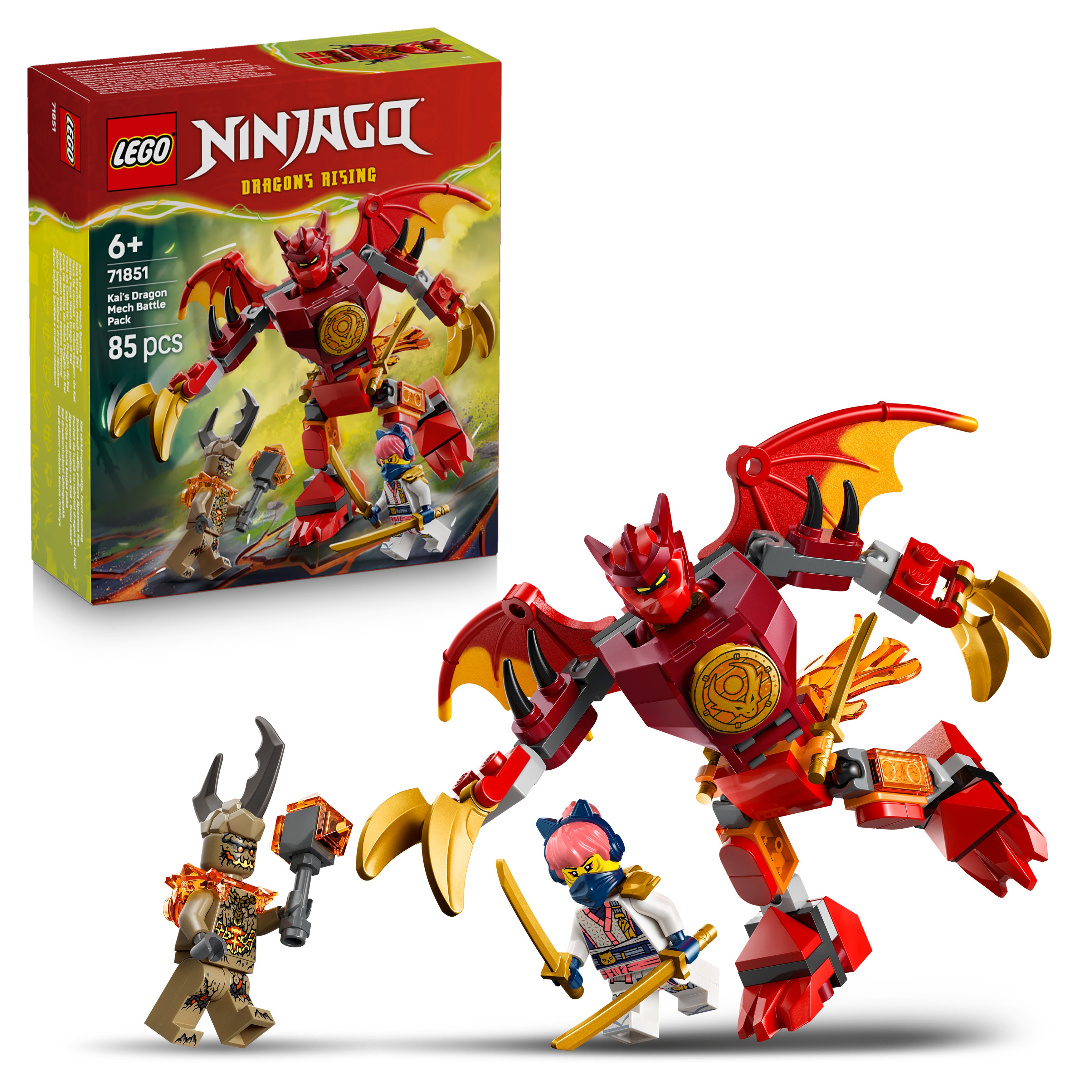 LEGO 71851 Ninjago Kai's Dragon Mech Battle Pack