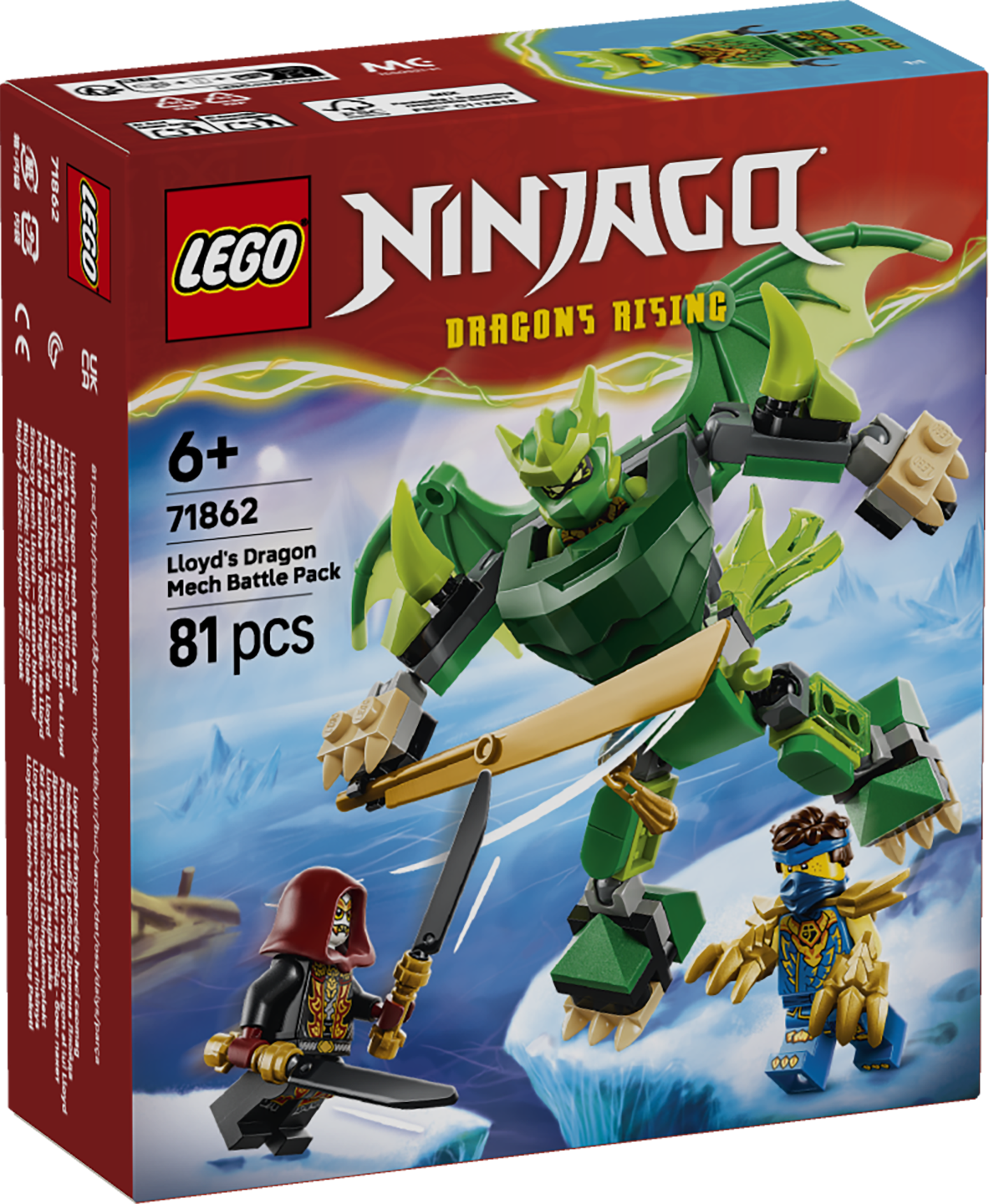 LEGO 71862 NINJAGO Lloyd’s Dragon Mech Battle Pack Toy
