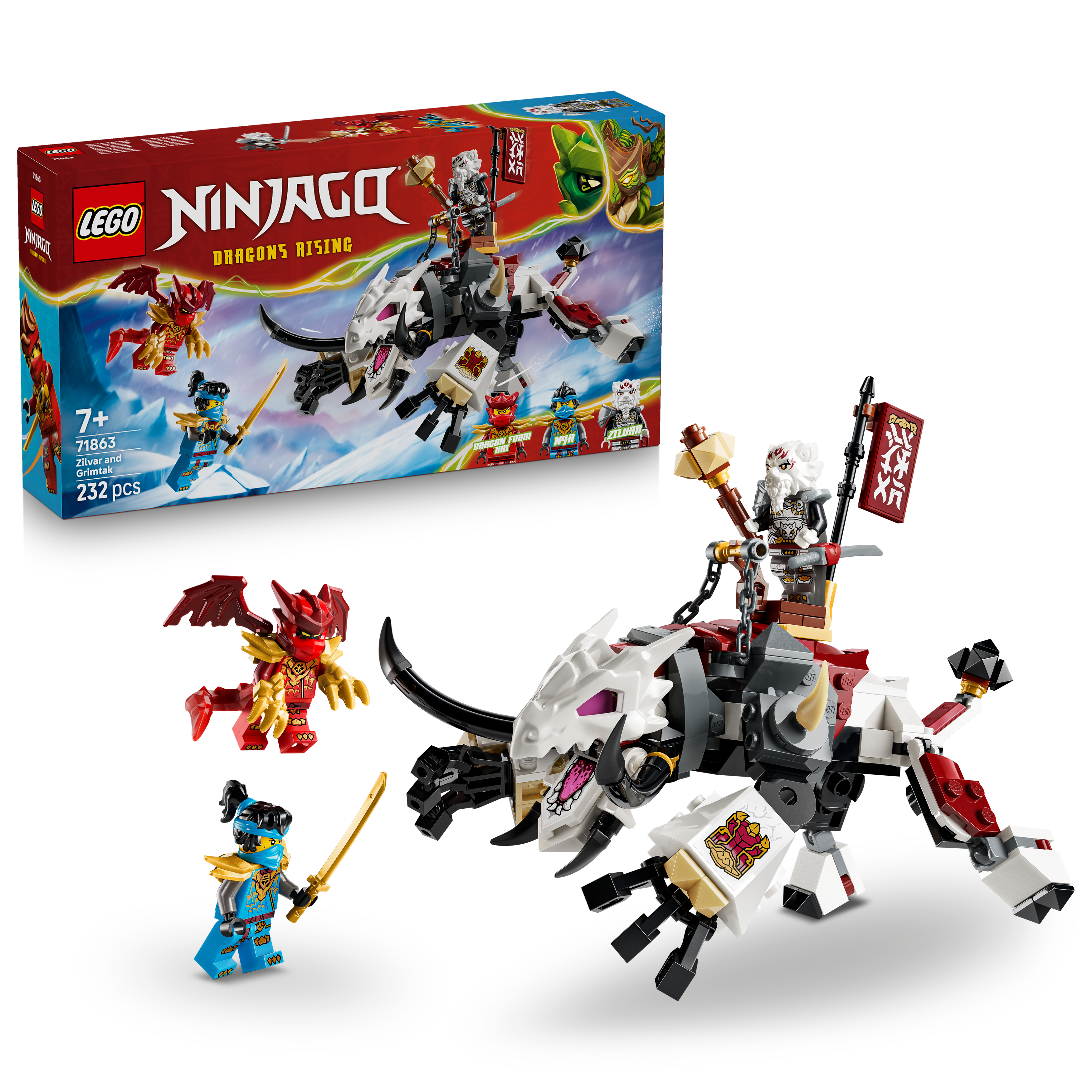 LEGO 71863 NINJAGO Zilvar and Grimtak the Dragon Beast