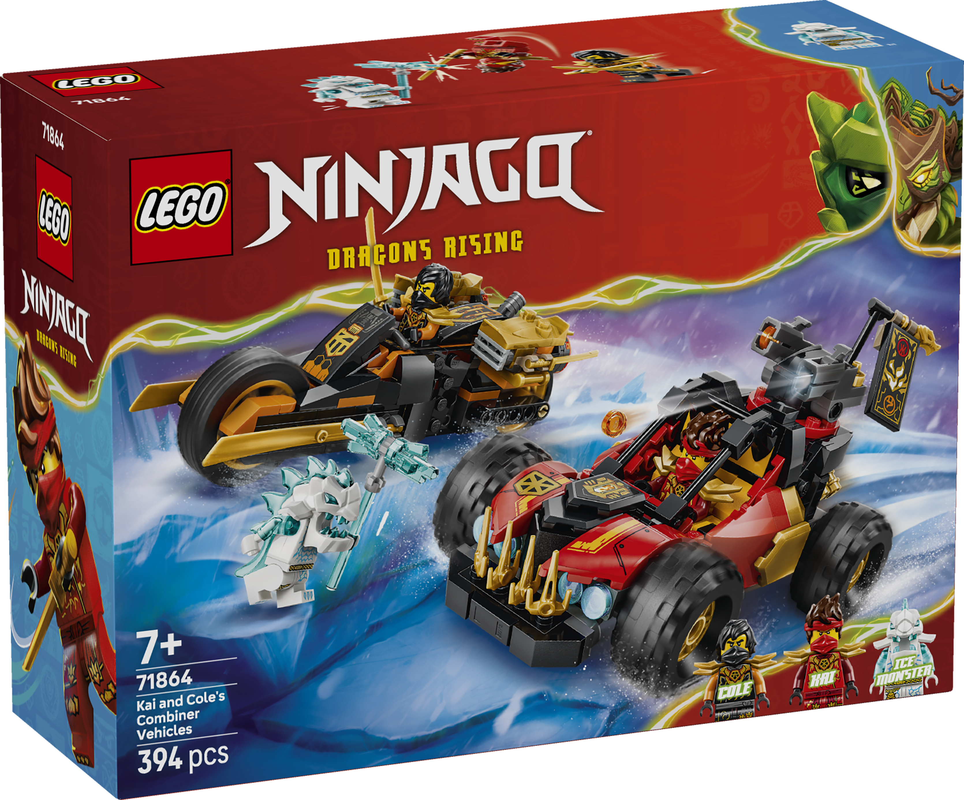 LEGO 71864 NINJAGO Kai and Cole’s Combiner Vehicles Toy
