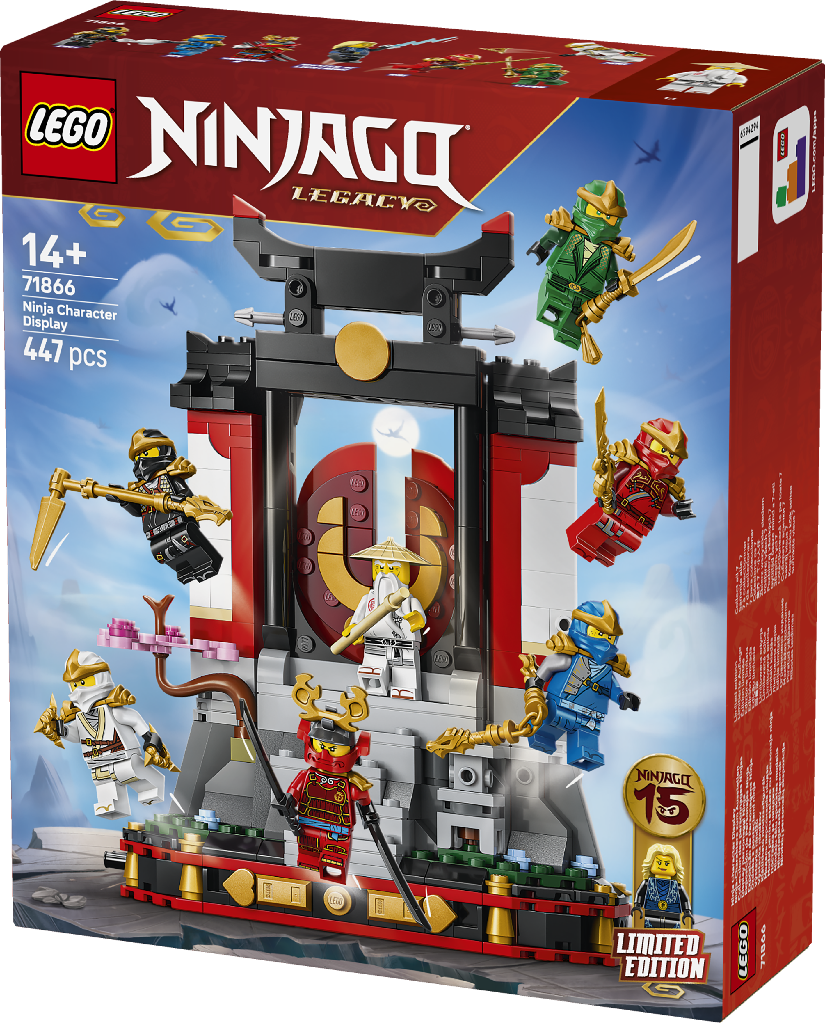 LEGO 71866 Ninjago Ninja Character Display 15th Anniversary