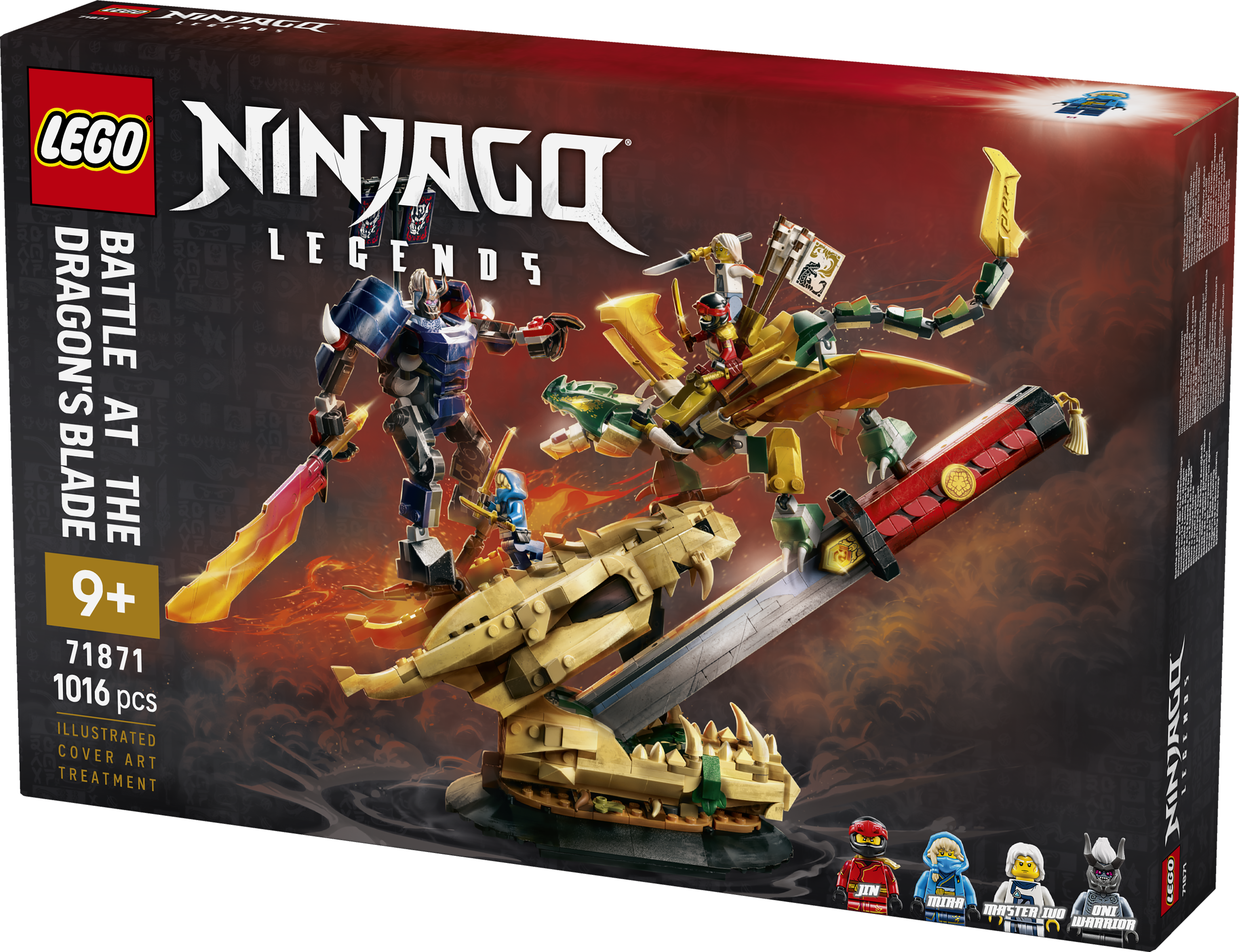 LEGO 71871 NINJAGO Battle at the Dragon’s Blade Display