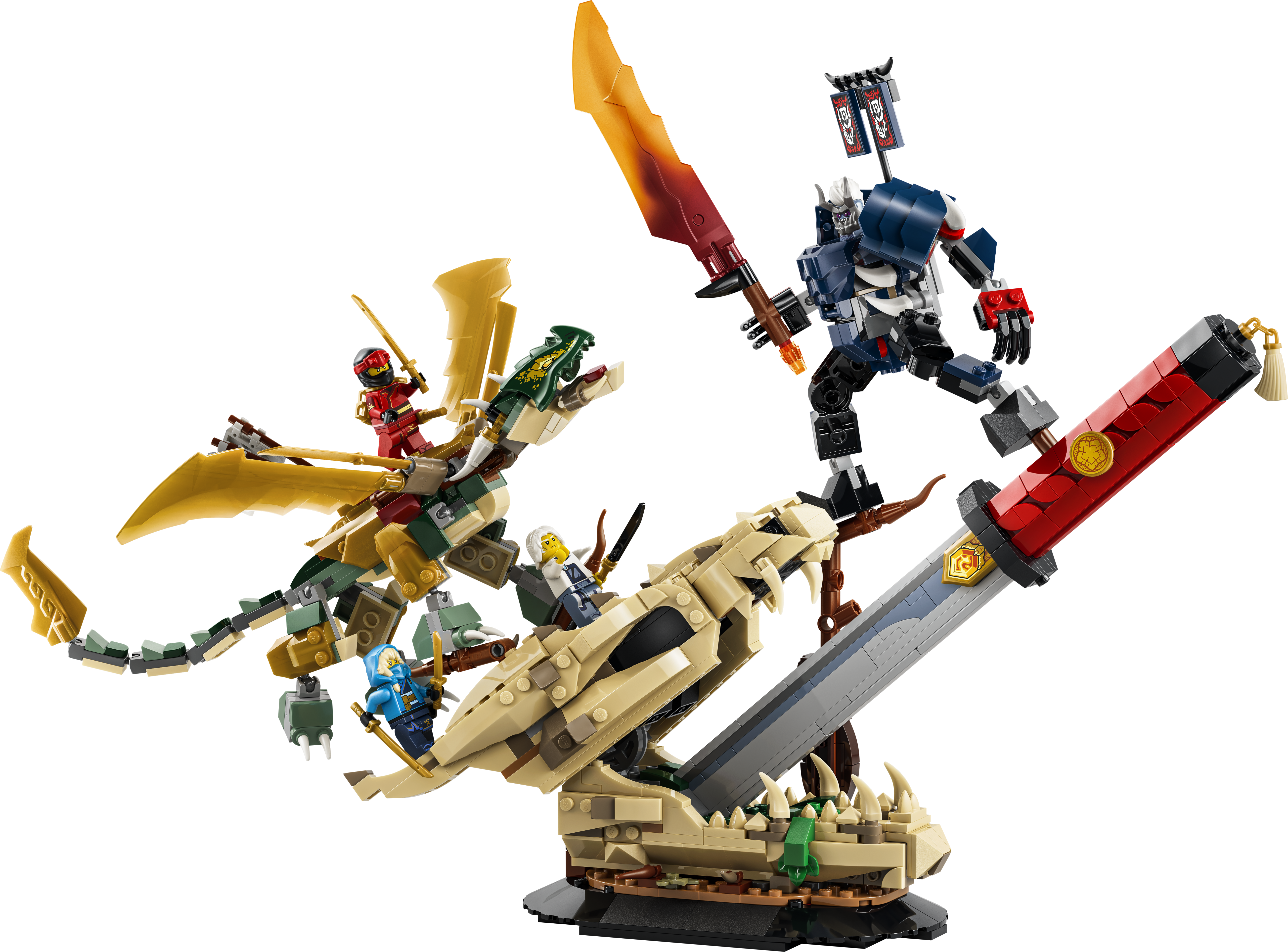 LEGO 71871 NINJAGO Battle at the Dragon’s Blade Display