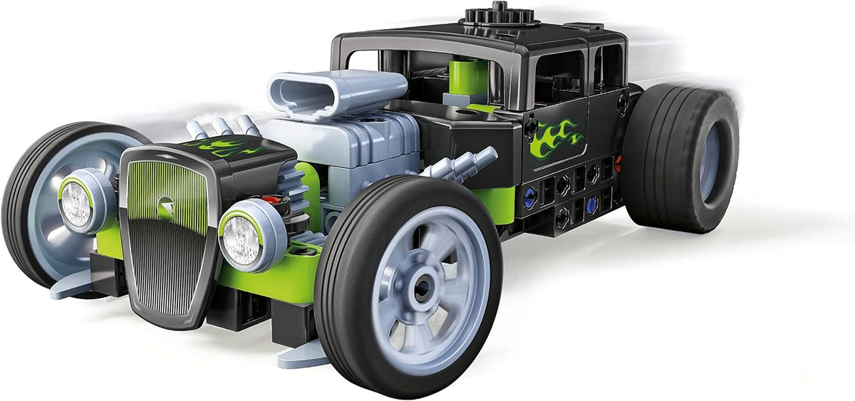 Clementoni- Science Museum Mechanics: Hot Rod & Rocket Truck Building Set