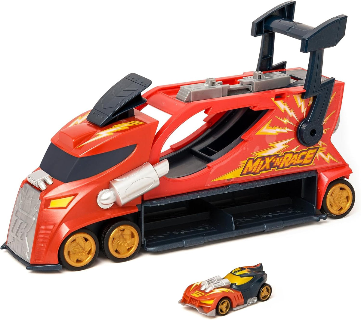 T-Racers Mix 'N Race Thunder Truck – Launcher Truck with 3 actions in 1
