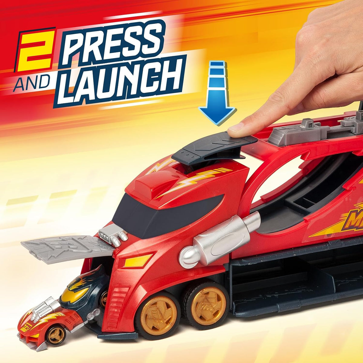 T-Racers Mix 'N Race Thunder Truck – Launcher Truck with 3 actions in 1