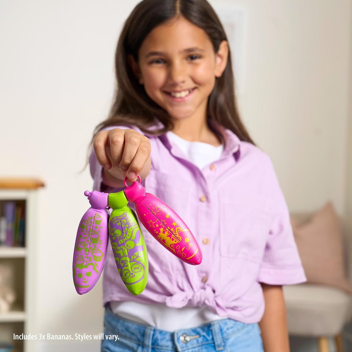 John Adams Bananas Scented Surprise Collectible Toy - Bunch of 3 Bananas