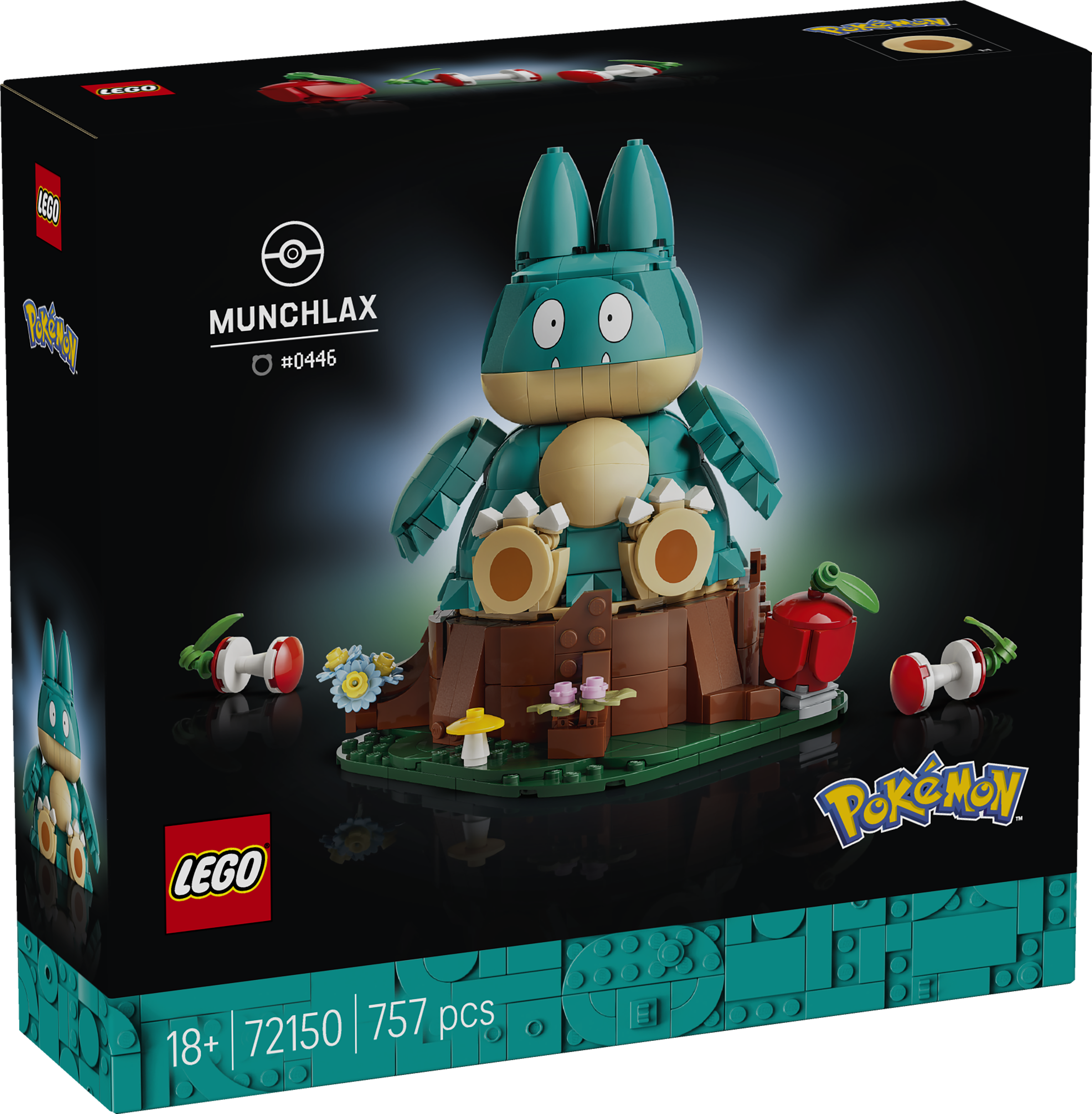 LEGO 72150 Pokémon Munchlax Figure Decor Building Set