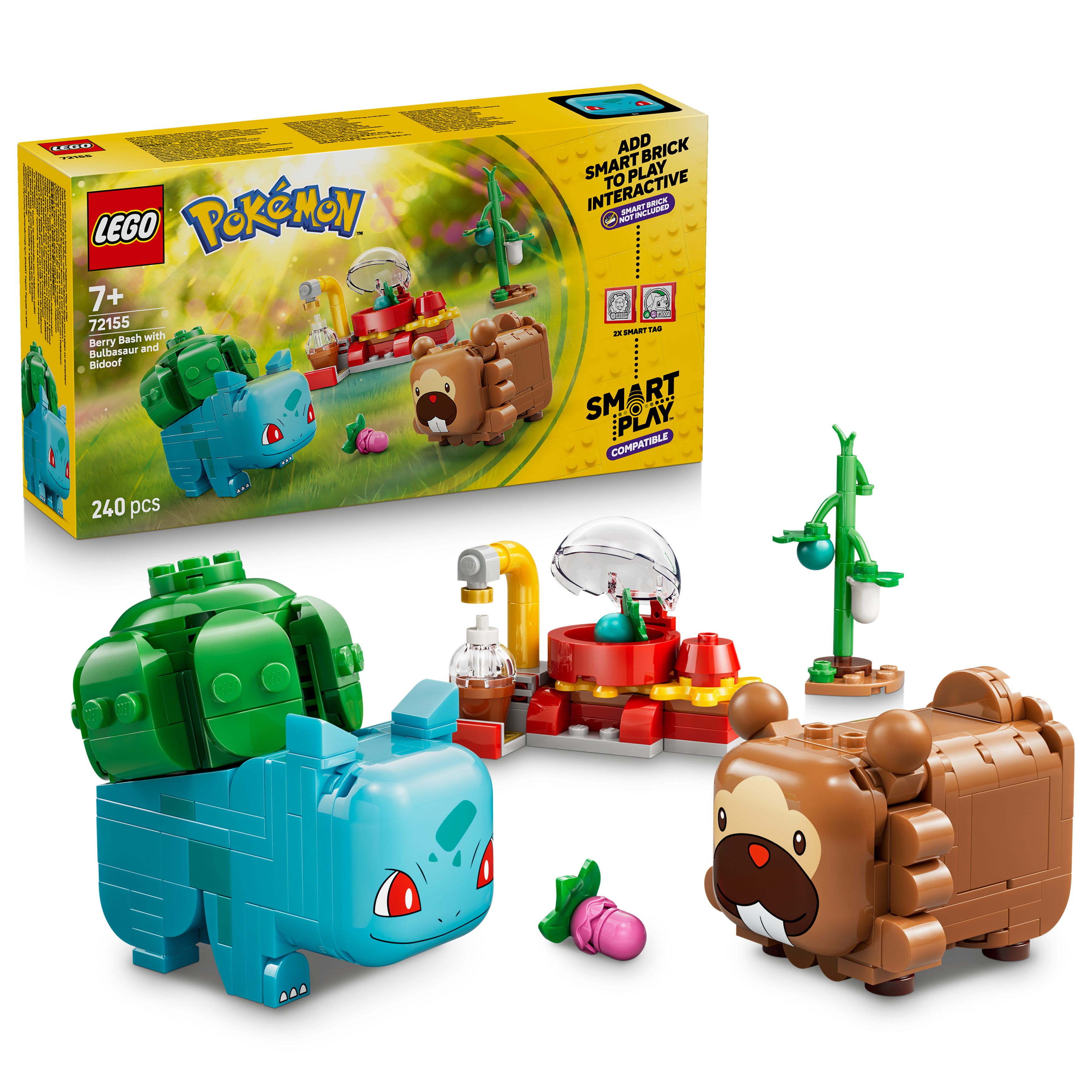 LEGO 72155 Pokémon SMART Play: Berry Bash with Bulbasaur and Bidoof