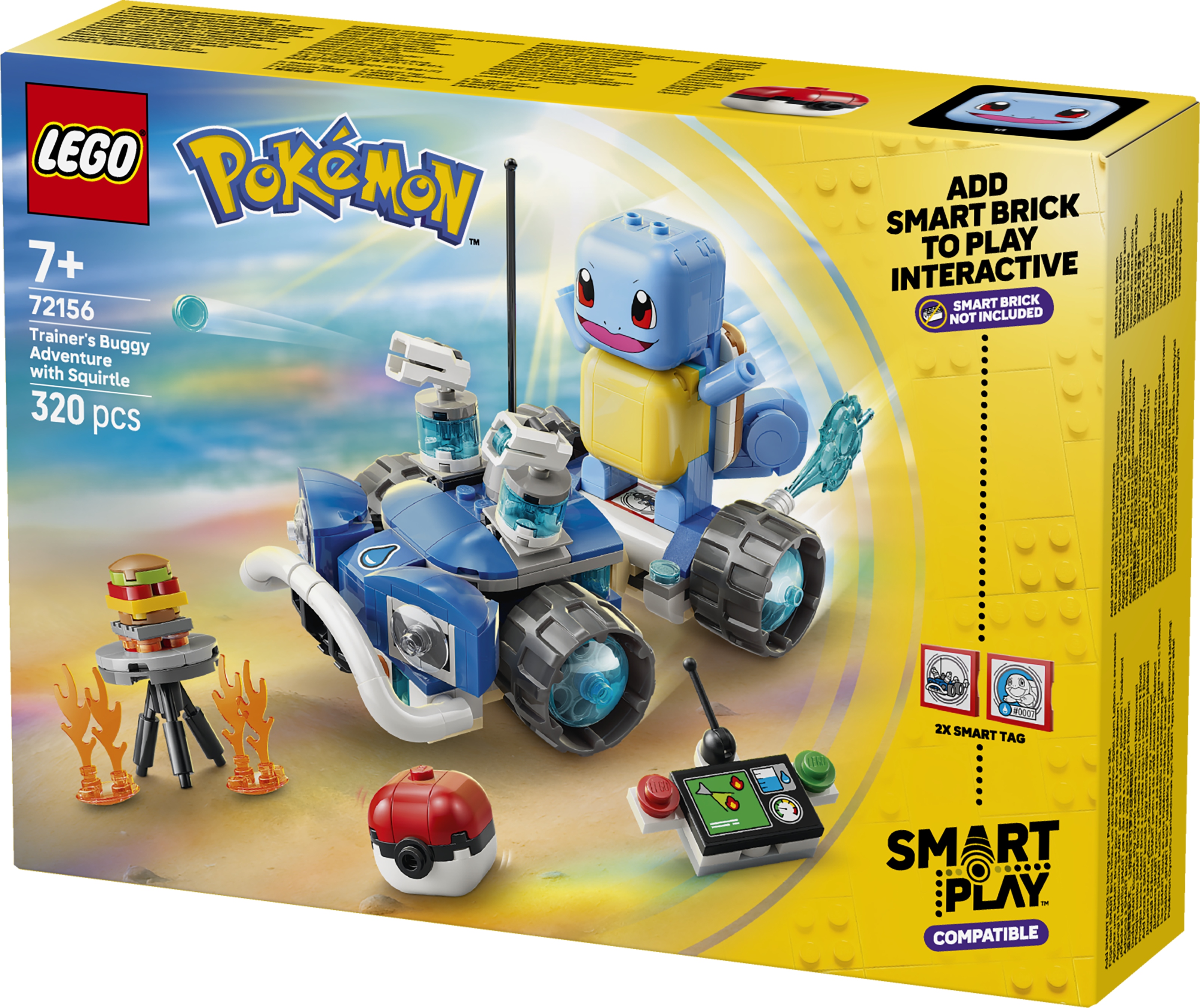 LEGO 72156 Pokémon SMART Play: Trainer’s Buggy Adventure with Squirtle