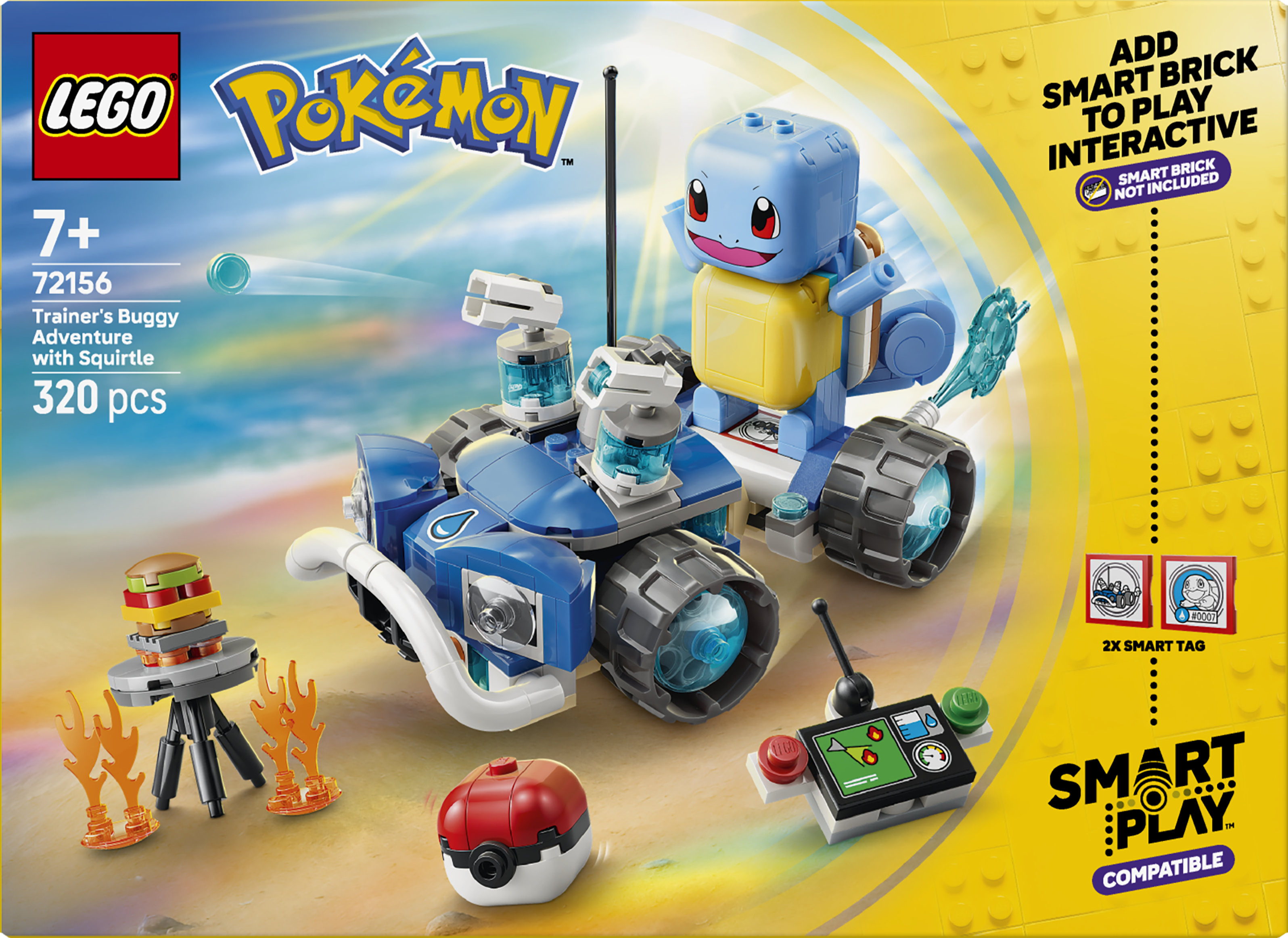 LEGO 72156 Pokémon SMART Play: Trainer’s Buggy Adventure with Squirtle