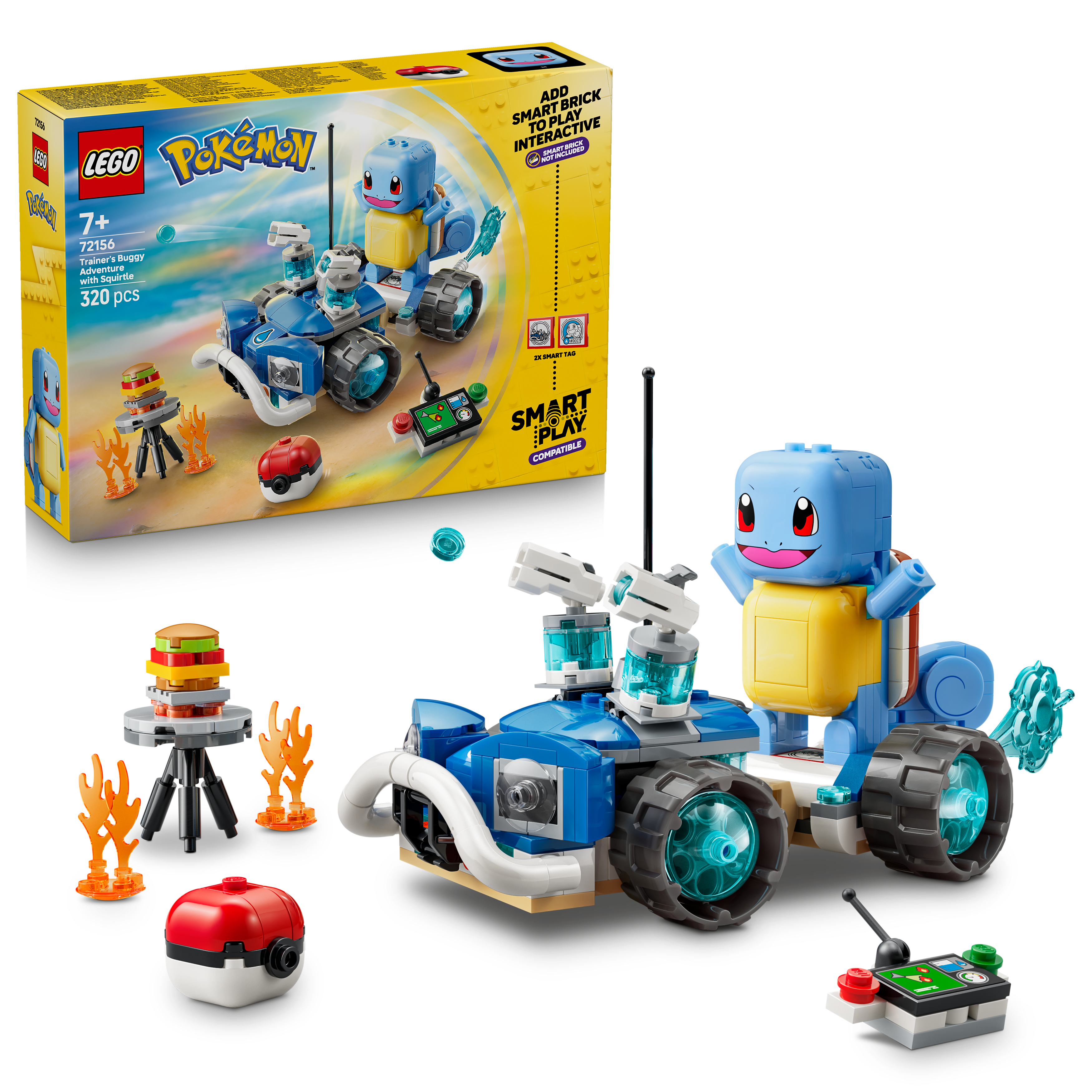 LEGO 72156 Pokémon SMART Play: Trainer’s Buggy Adventure with Squirtle