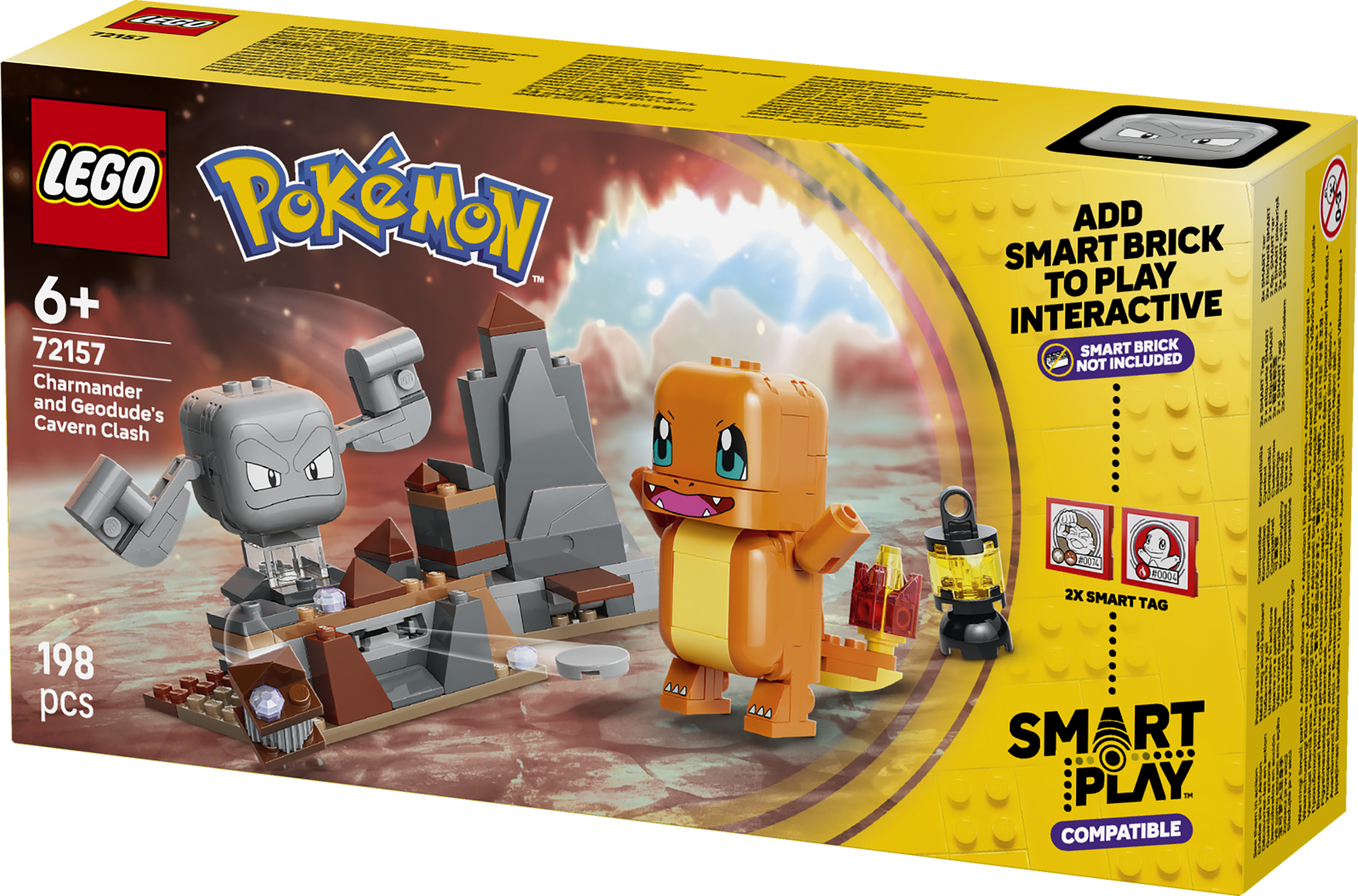 LEGO 72157 Pokémon SMART Play: Charmander and Geodude’s Cavern Clash