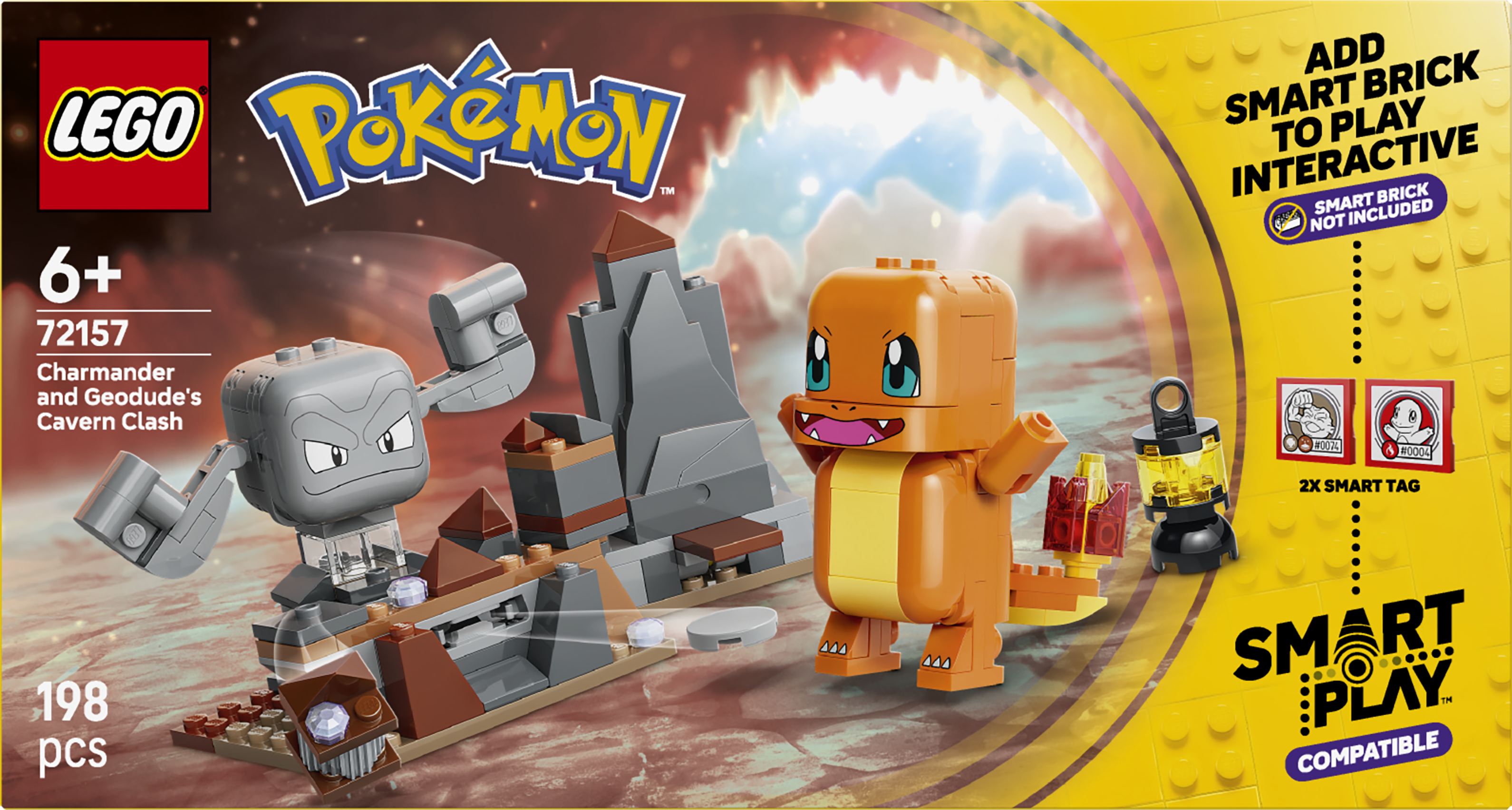 LEGO 72157 Pokémon SMART Play: Charmander and Geodude’s Cavern Clash