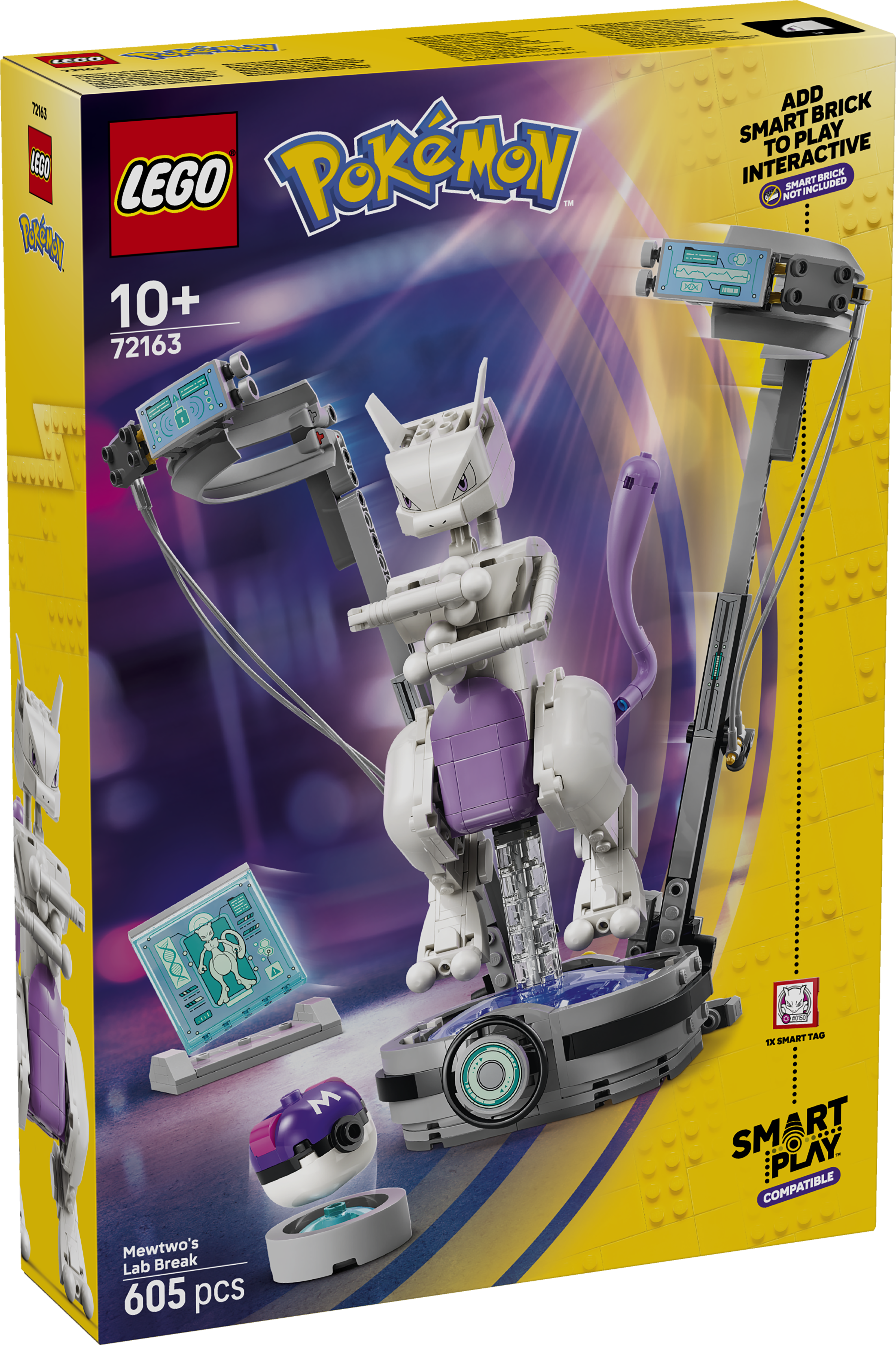 LEGO 72163 Pokémon SMART Play: Mewtwo’s Lab Break Toy