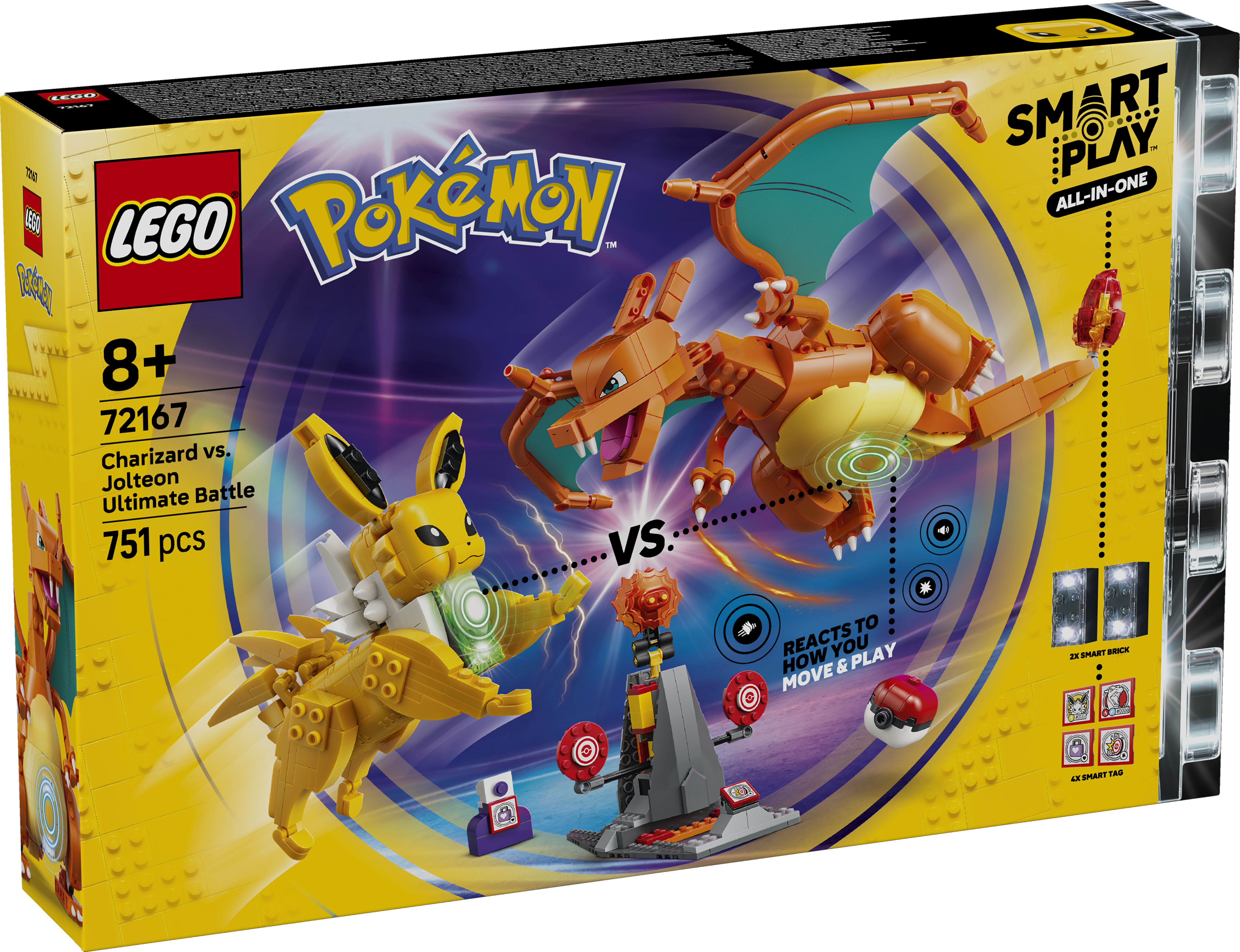 LEGO 72167 Pokémon SMART Play: Charizard vs. Jolteon Ultimate Battle