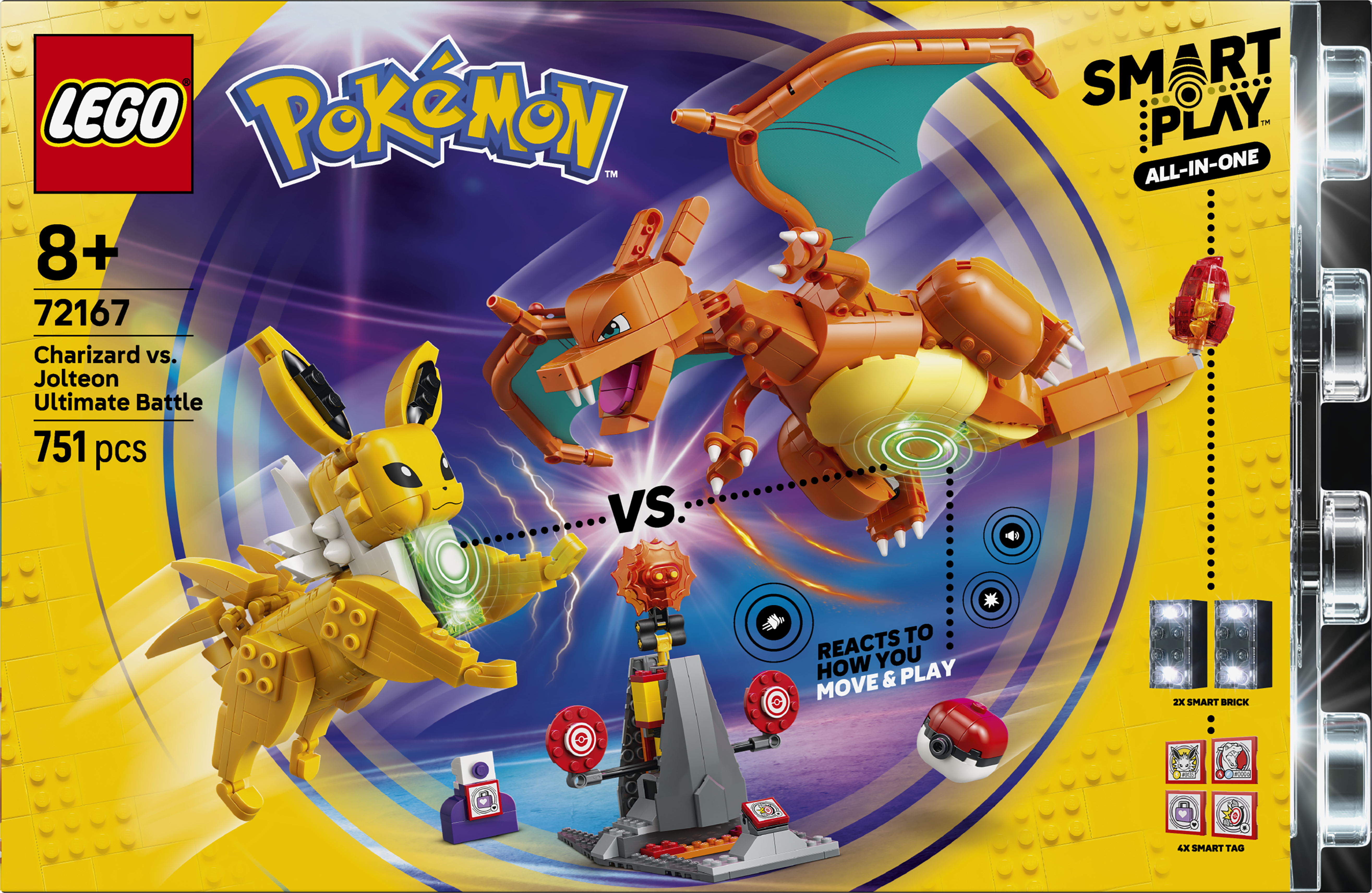 LEGO 72167 Pokémon SMART Play: Charizard vs. Jolteon Ultimate Battle
