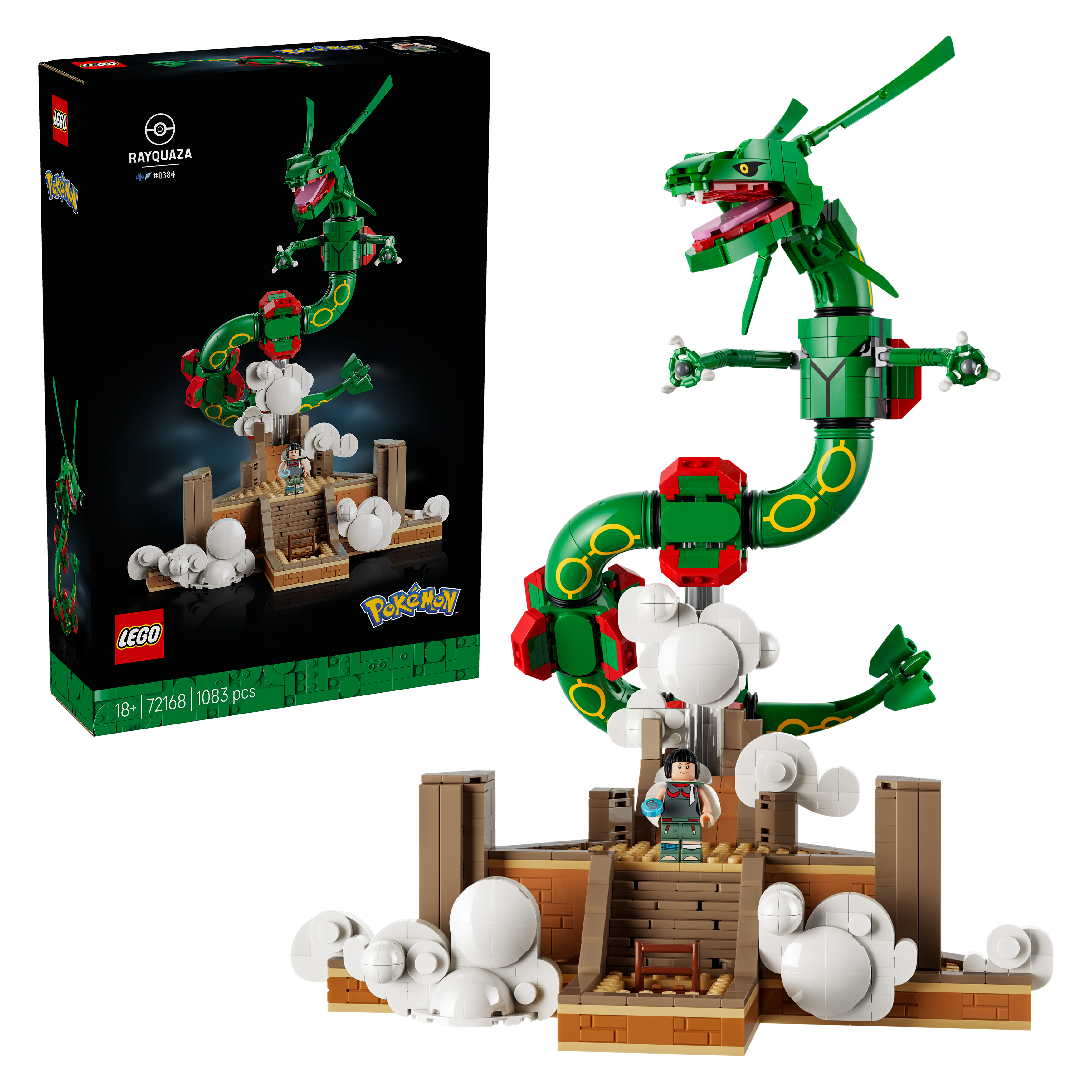LEGO 72168 Pokémon Rayquaza Decor Figure Building Set