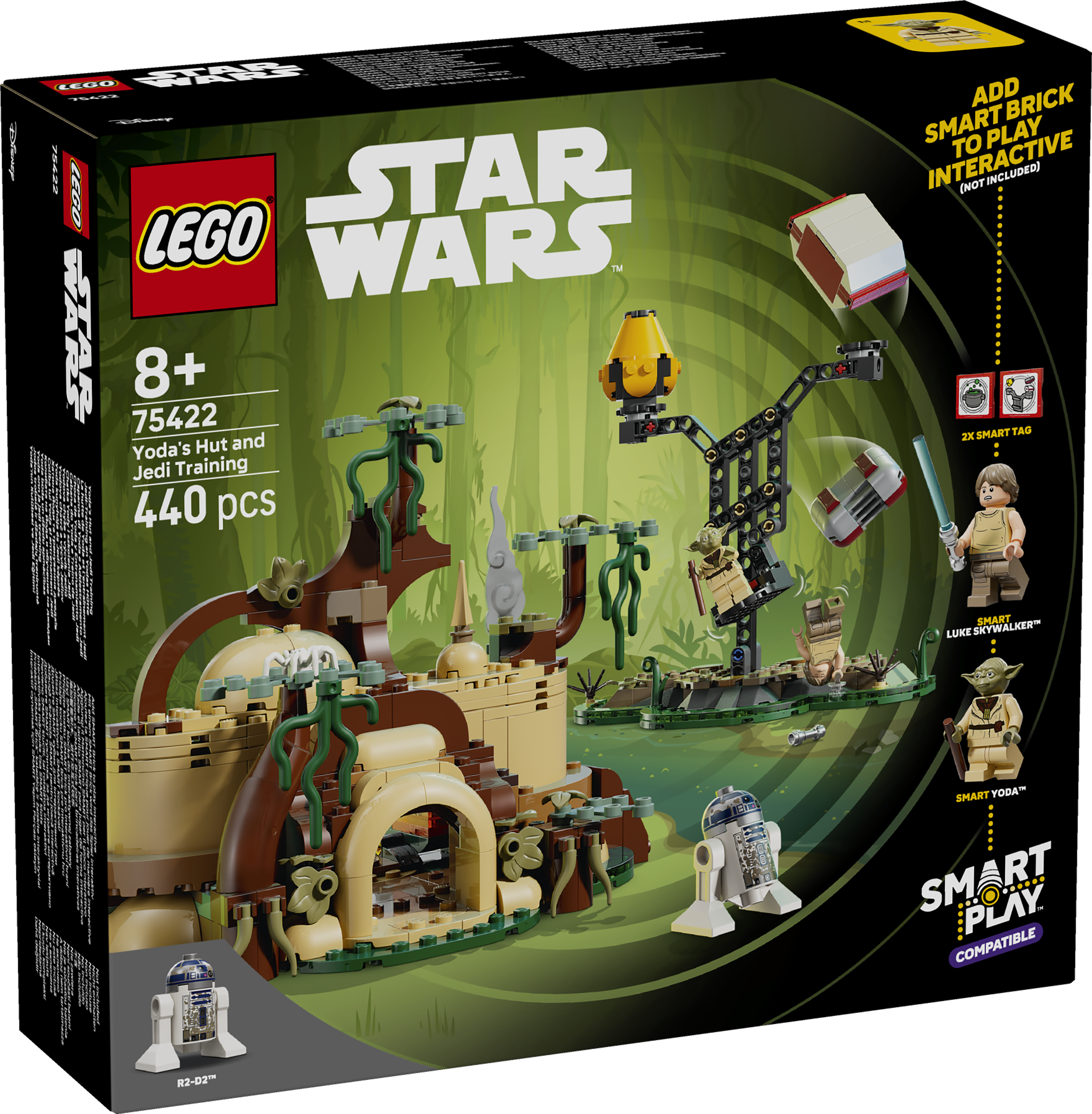 LEGO 75422 SMART Play Yoda's Hut and Jedi Training