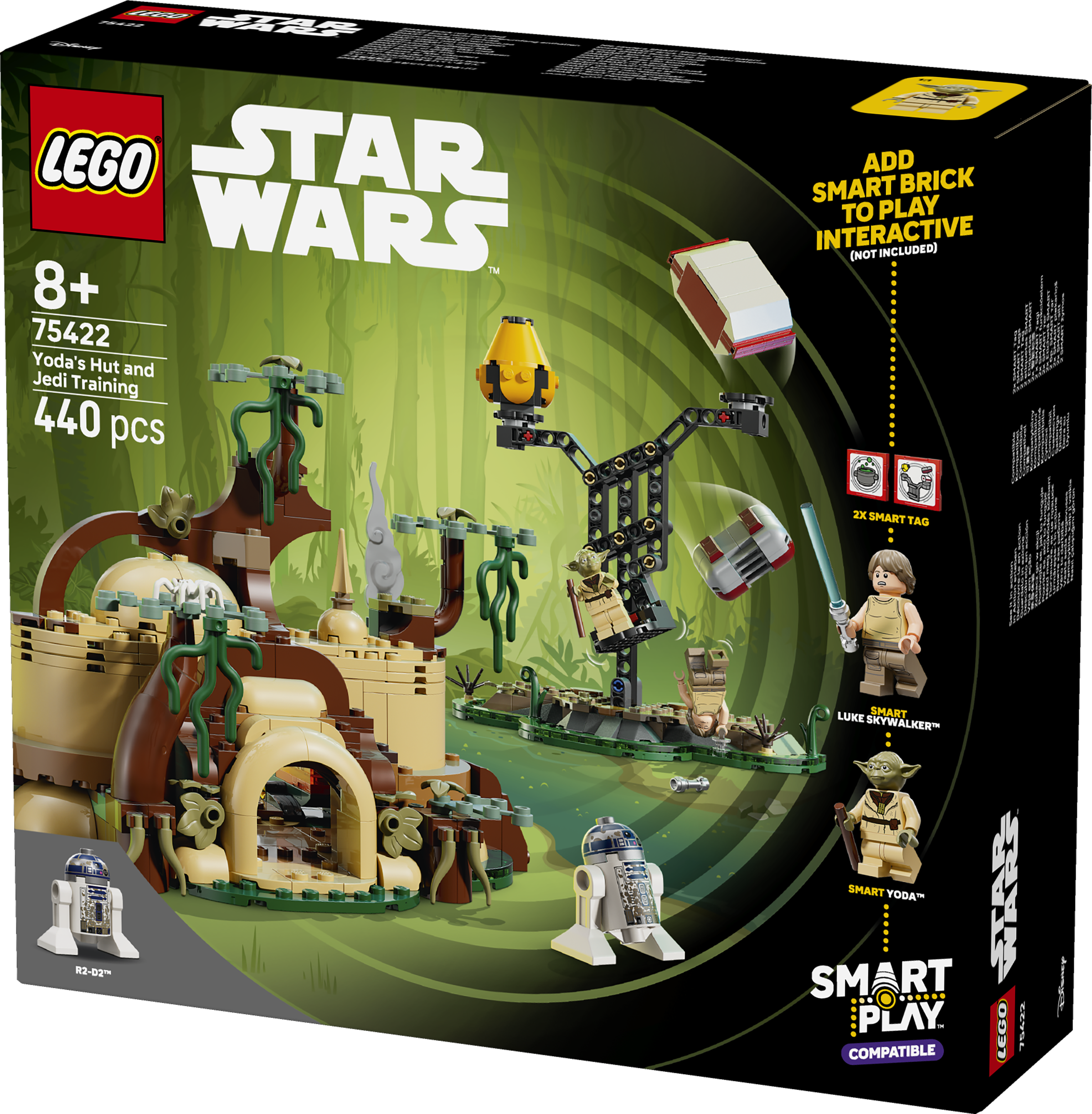 LEGO 75422 SMART Play Yoda's Hut and Jedi Training