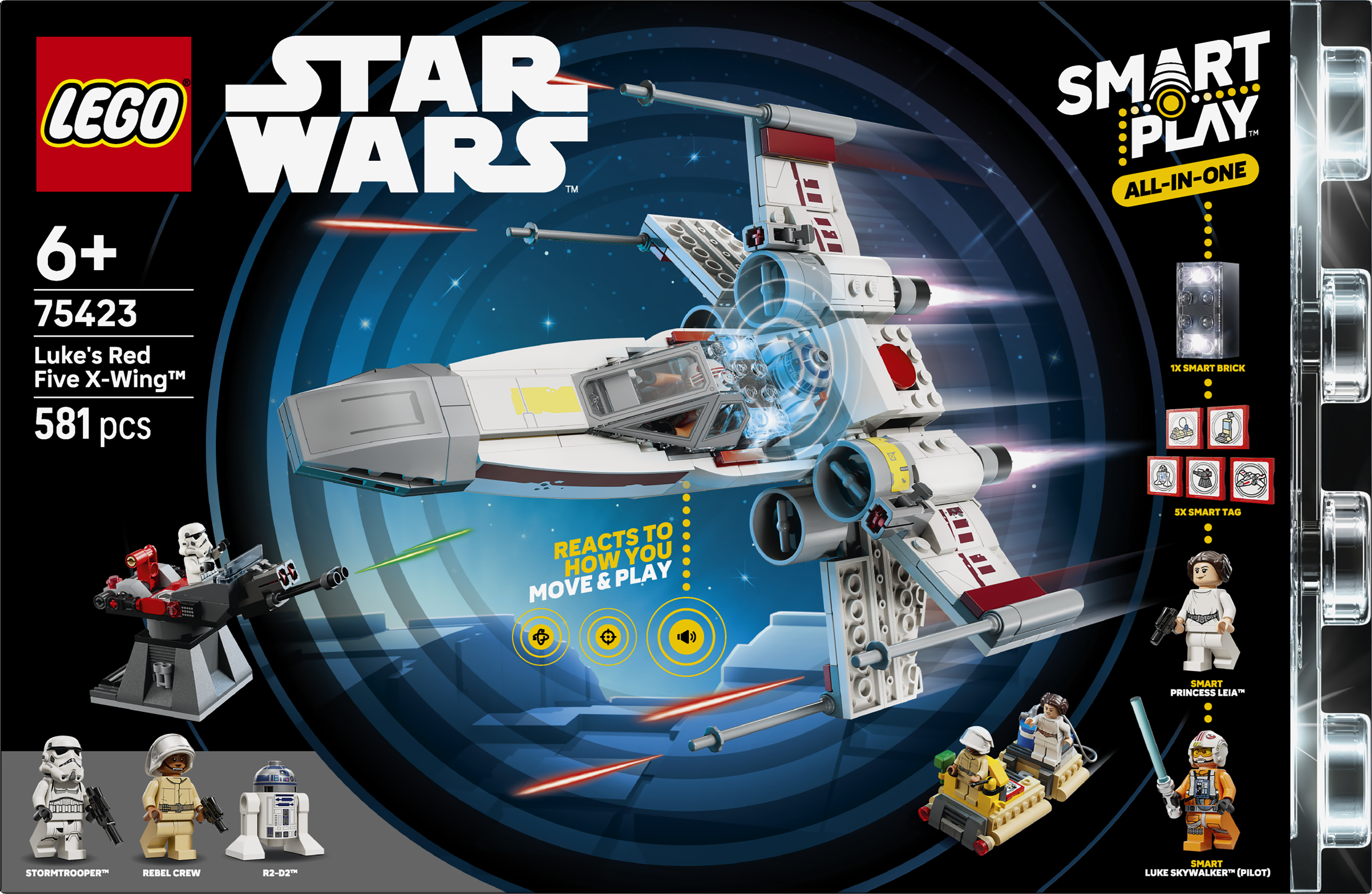 LEGO 75423 SMART Play Luke's Red Five X-Wing