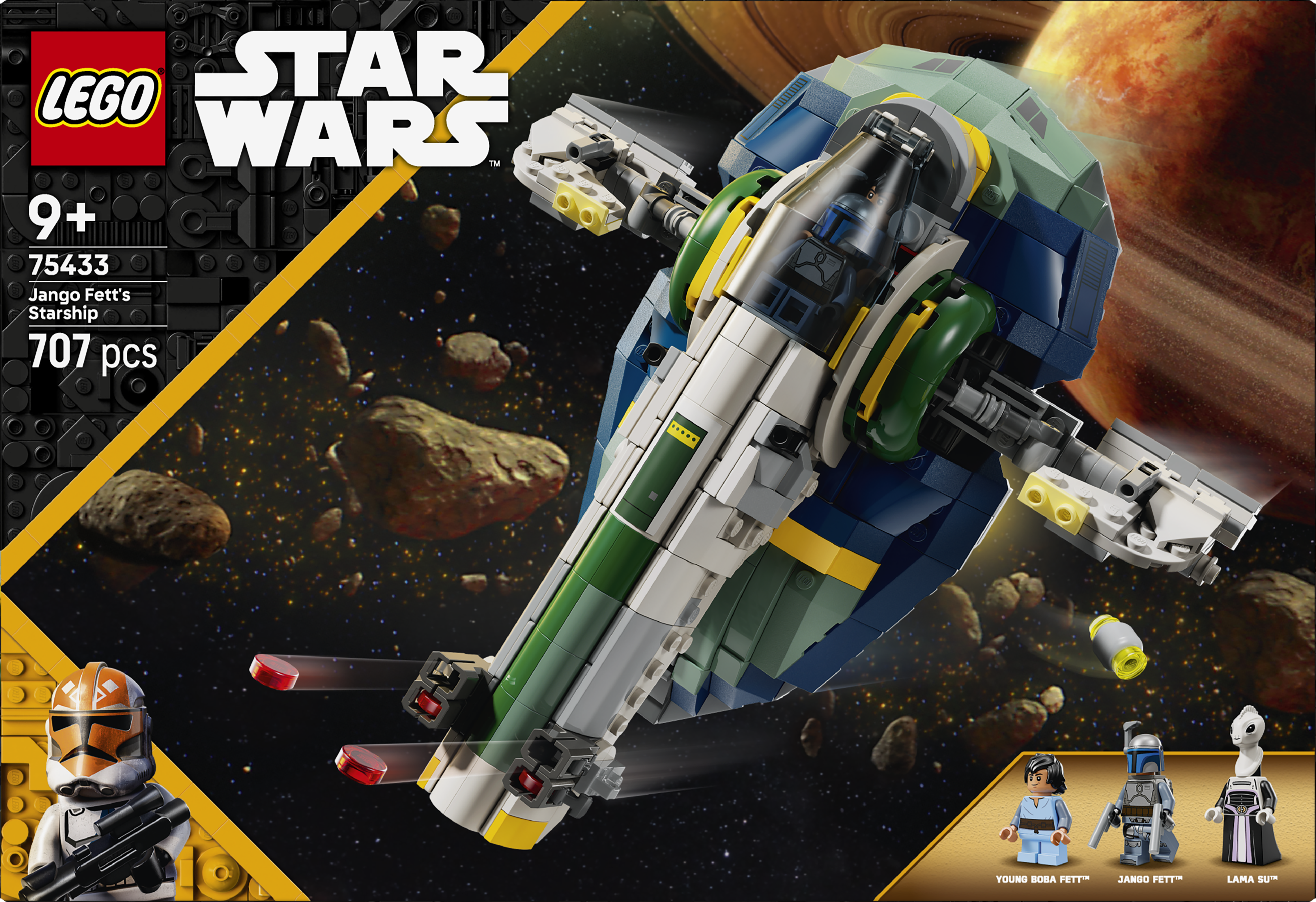 LEGO 75433 Star Wars: Attack of the Clones Jango Fett’s Starship Set