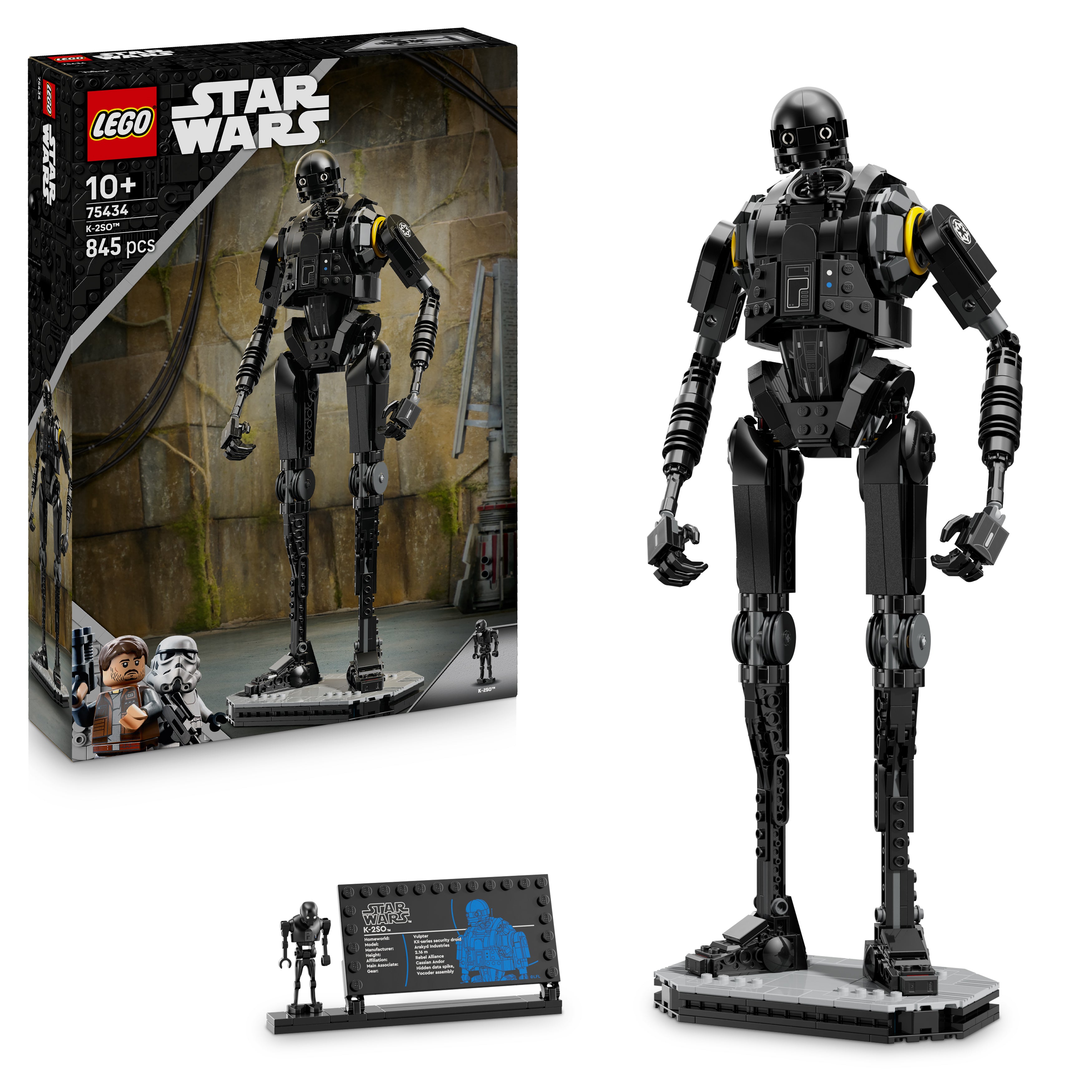 LEGO 75434 Star Wars: Andor K-2SO Security Droid, Fan Gift