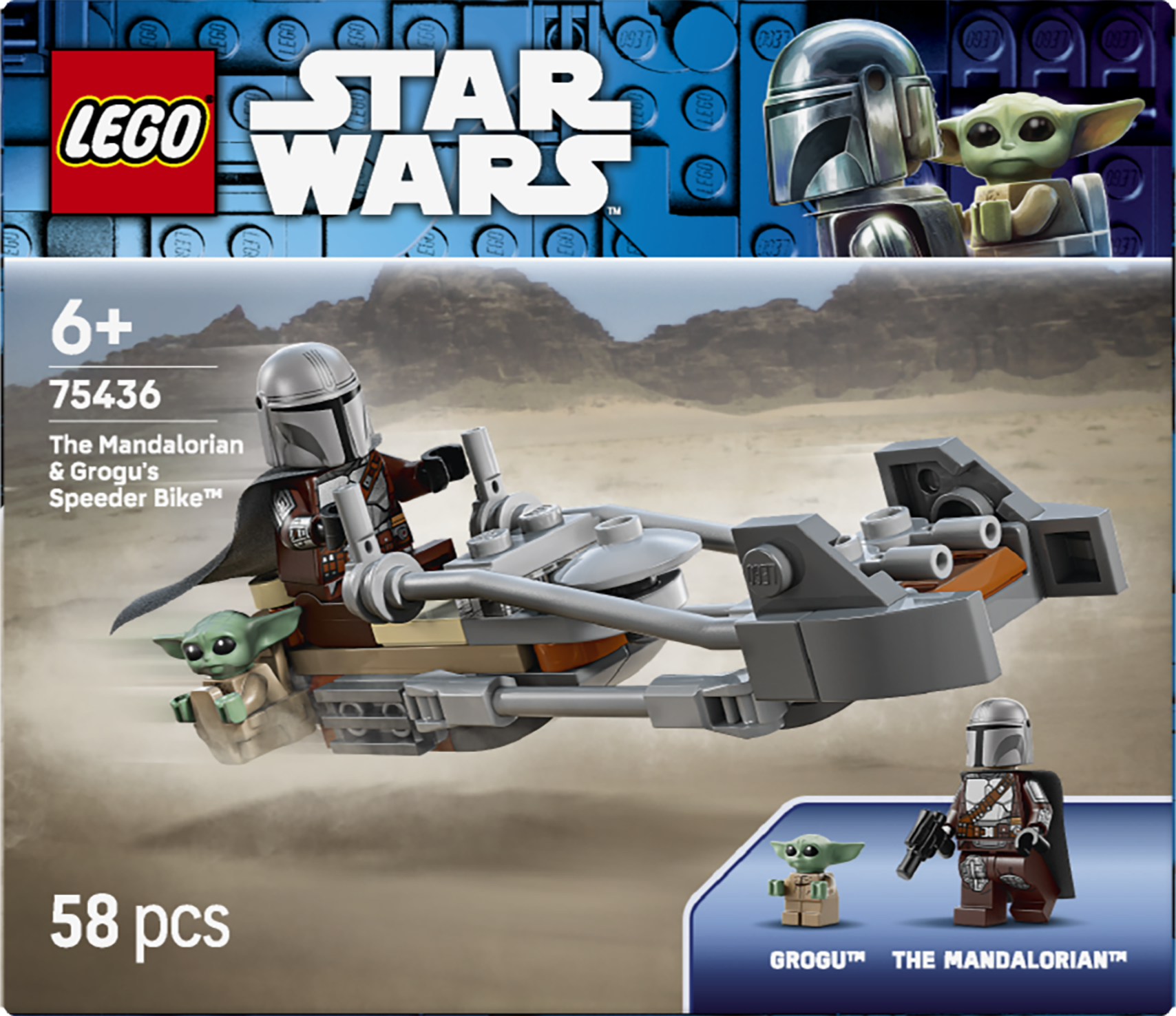 LEGO 75436 Star Wars The Mandalorian & Grogu's Speeder Bike