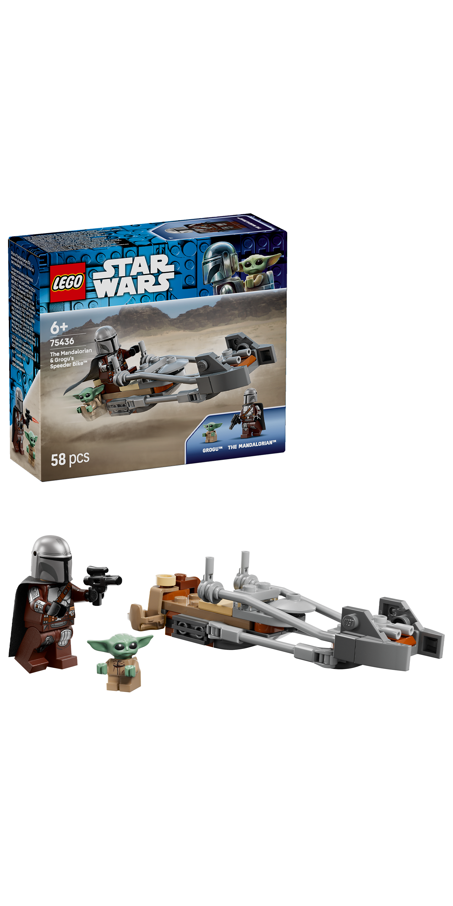 LEGO 75436 Star Wars The Mandalorian & Grogu's Speeder Bike