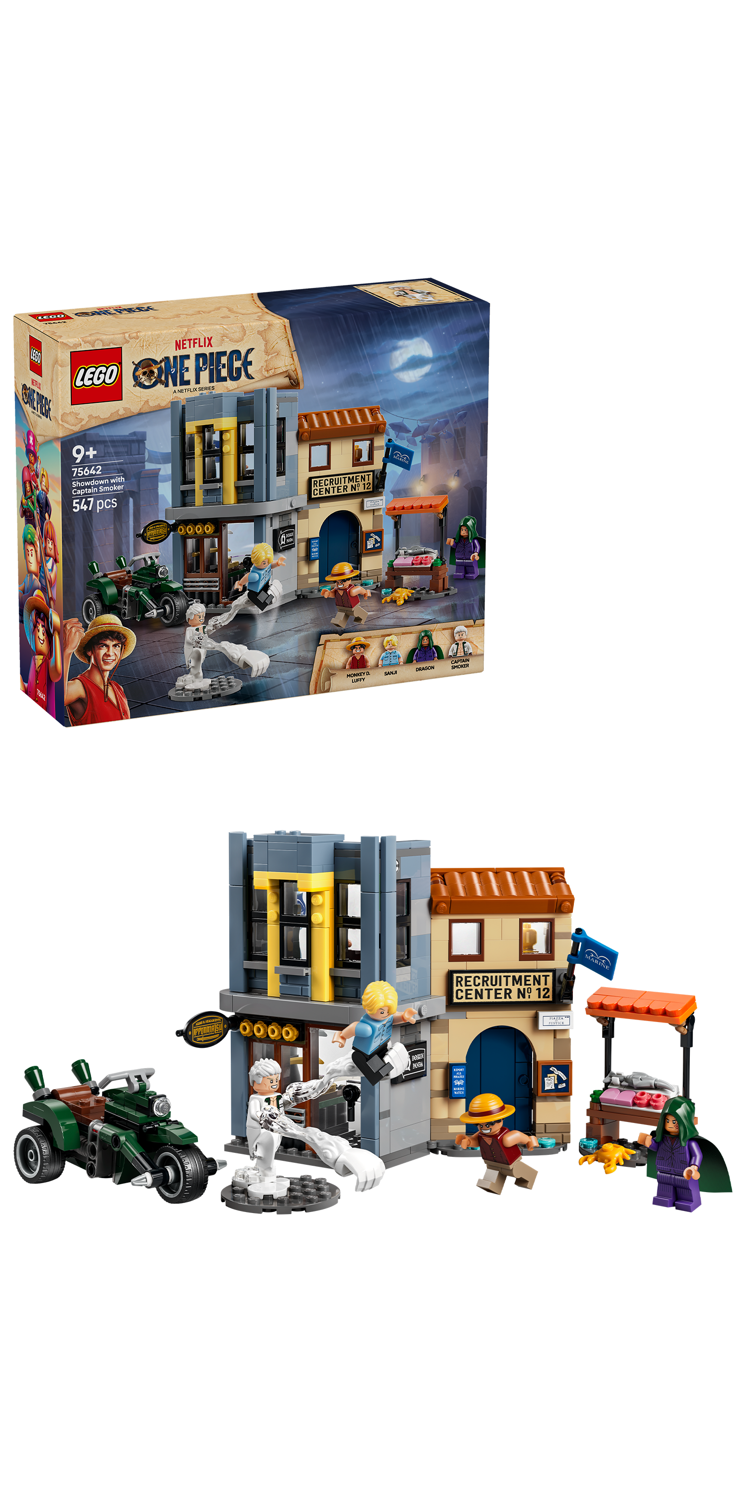 LEGO 75642 ONE PIECE Showdown with Captain Smoker Toy