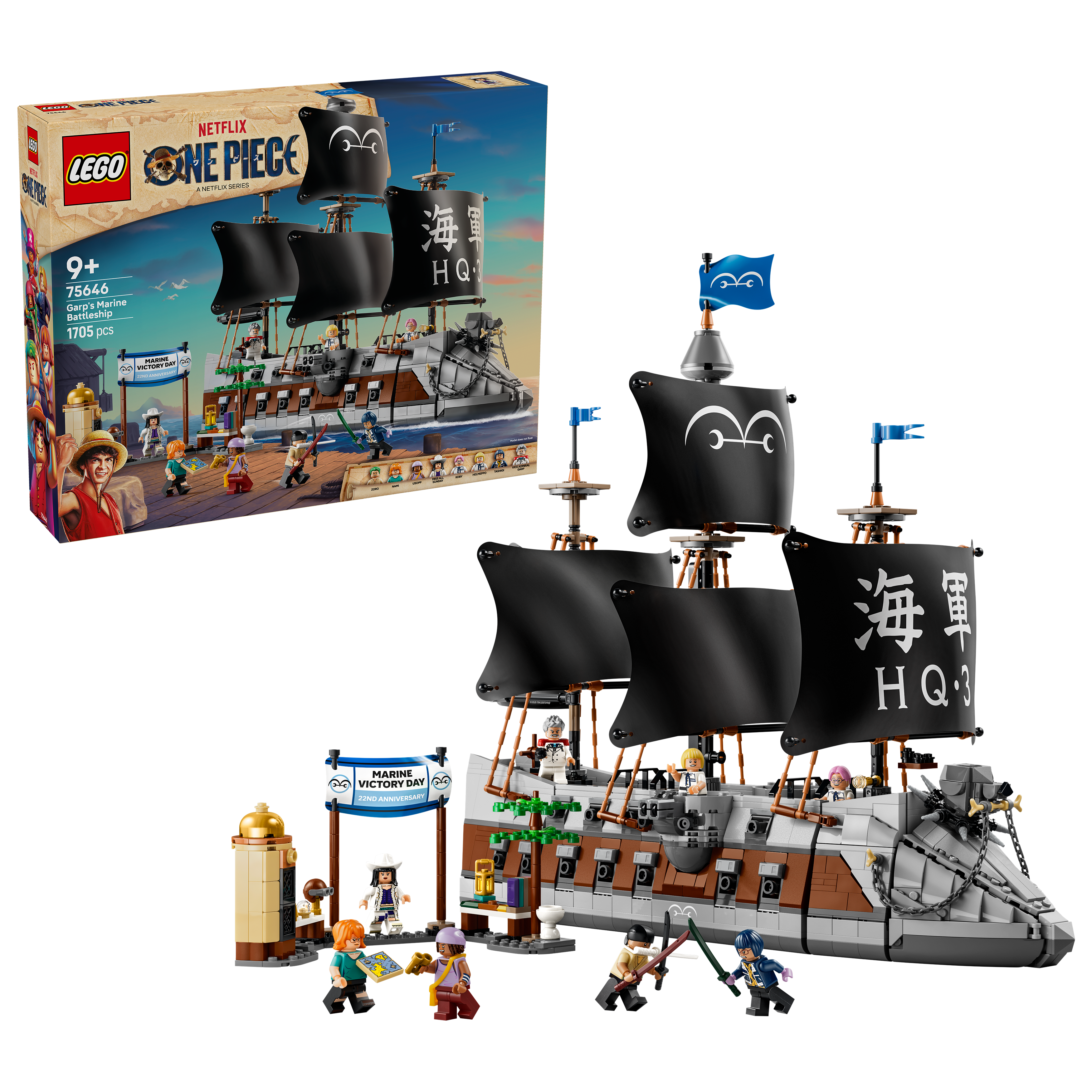 LEGO 75646 ONE PIECE Garp’s Marine Battleship Building Toy